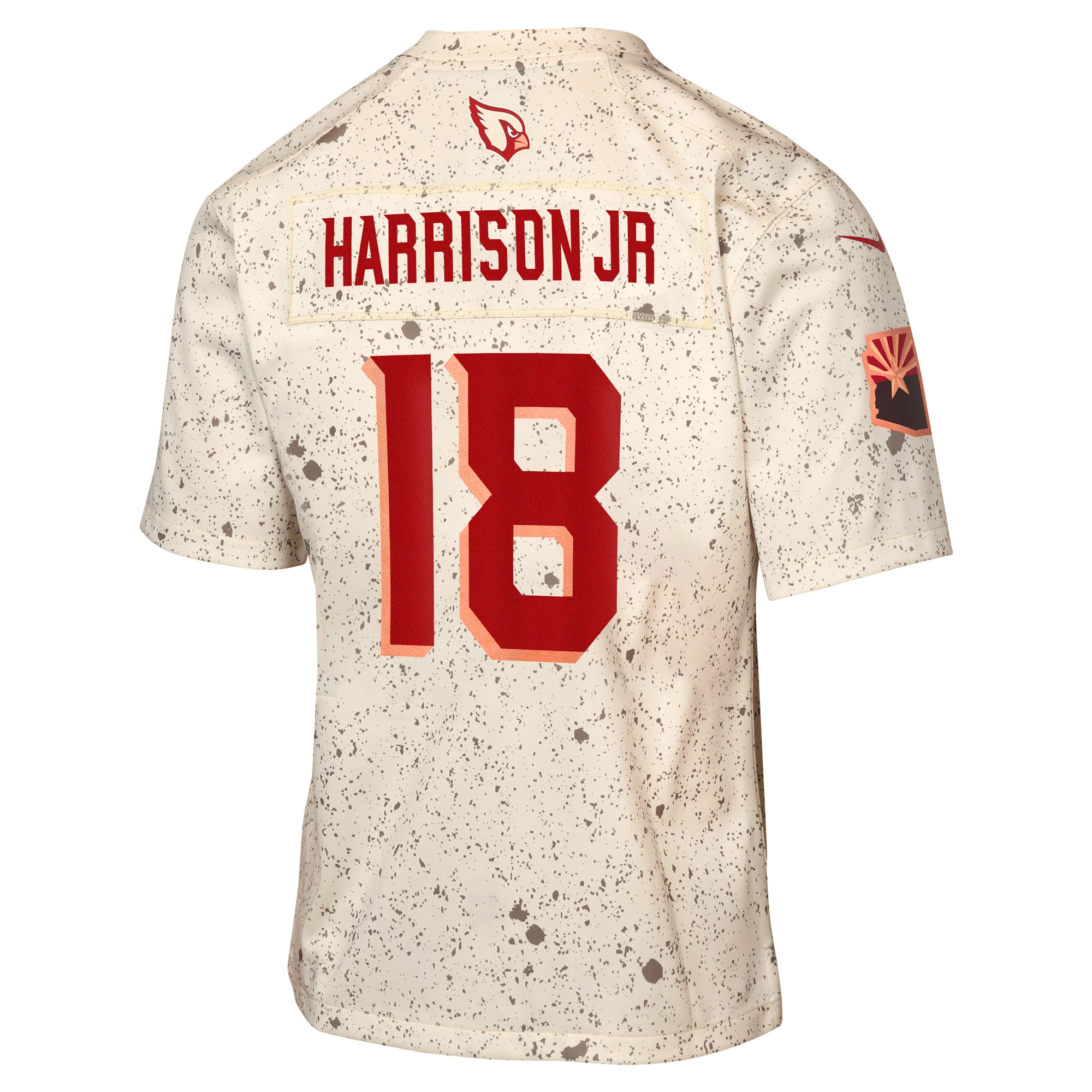 Marvin Harrison Jr. Arizona Cardinals Nike Youth 2025 Rivalries Collection Game Jersey – Natural