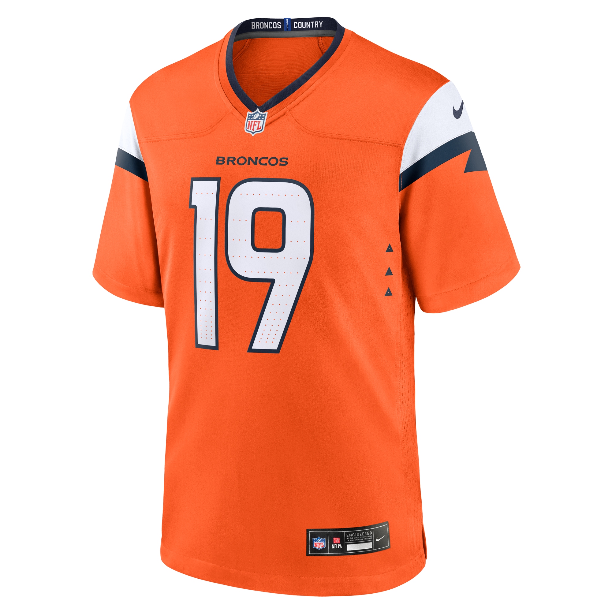 Marvin Mims Jr Denver Broncos Nike Team Game Jersey – Orange Clowdercats