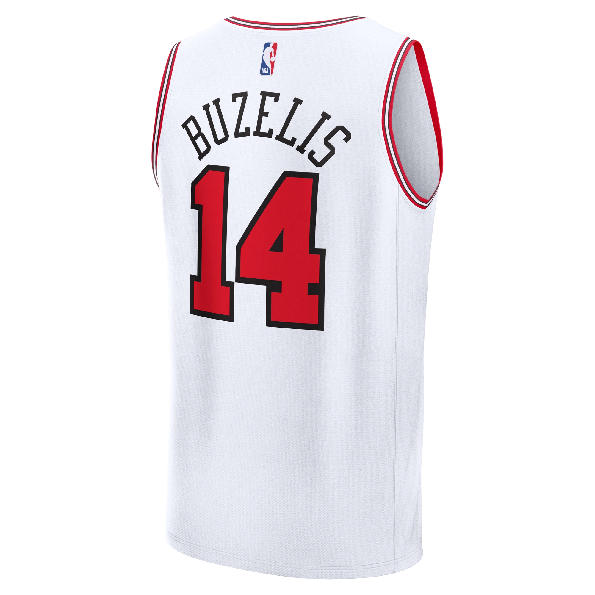 Matas Buzelis Chicago Bulls Fanatics Fast Break Replica Player Jersey – Association Edition – White Clowdercats