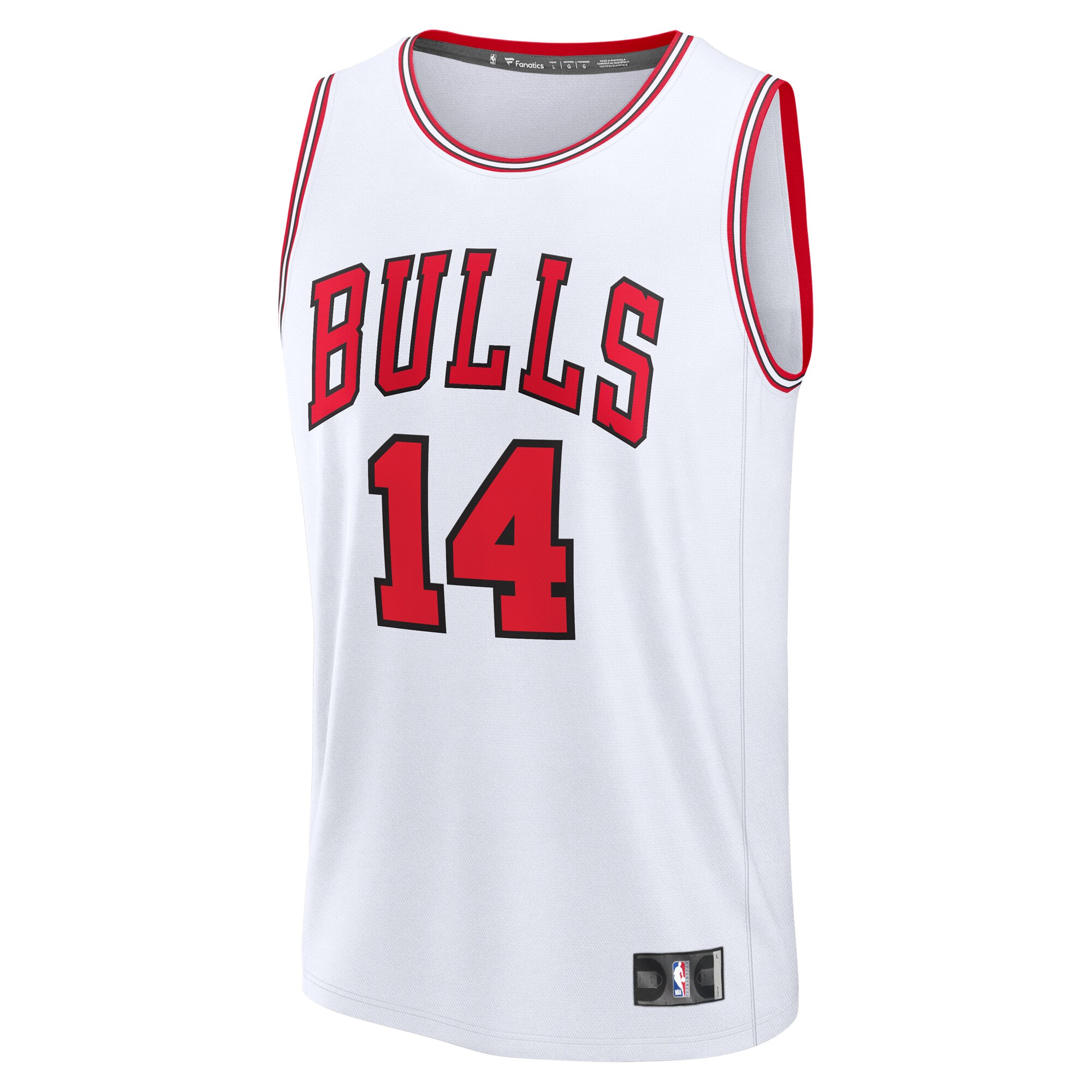 Matas Buzelis Chicago Bulls Fanatics Fast Break Replica Player Jersey – Association Edition – White Clowdercats