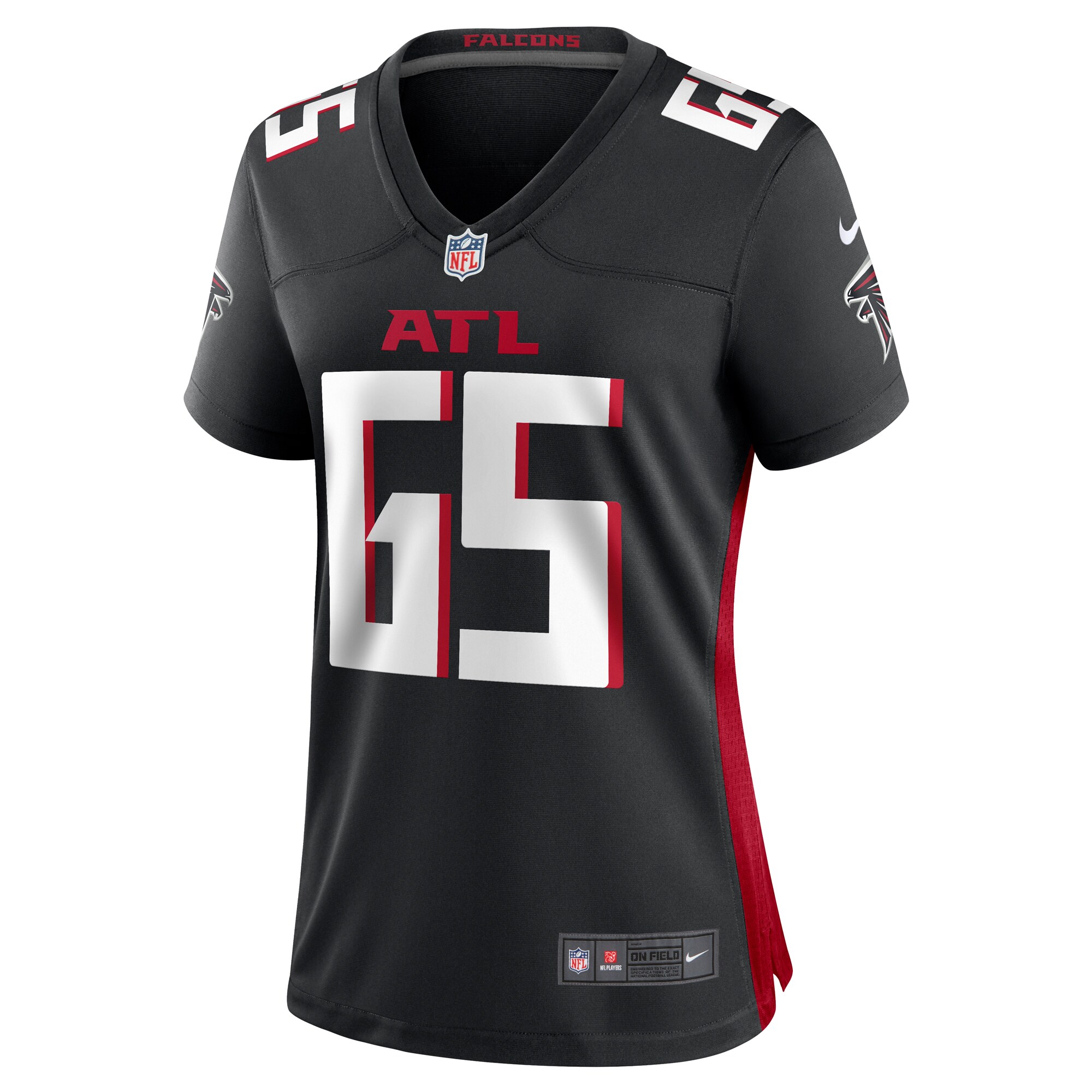 Matthew Bergeron Atlanta Falcons Nike Women’s Team Game Jersey – Black Clowdercats