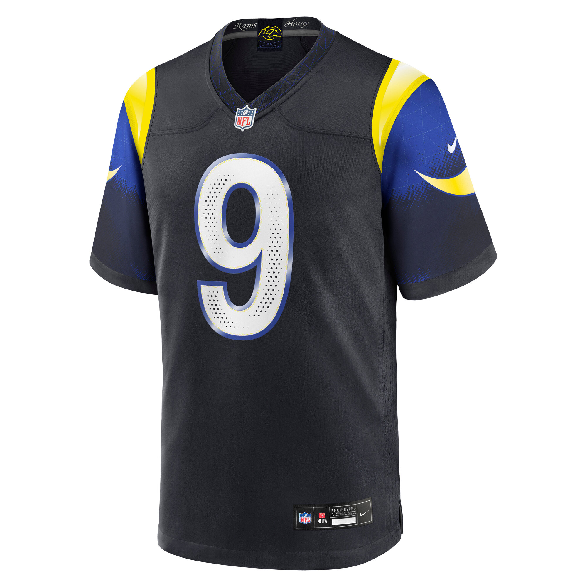 Matthew Stafford Los Angeles Rams Nike 2025 Rivalries Collection Game Jersey – Midnight Blue Clowdercats