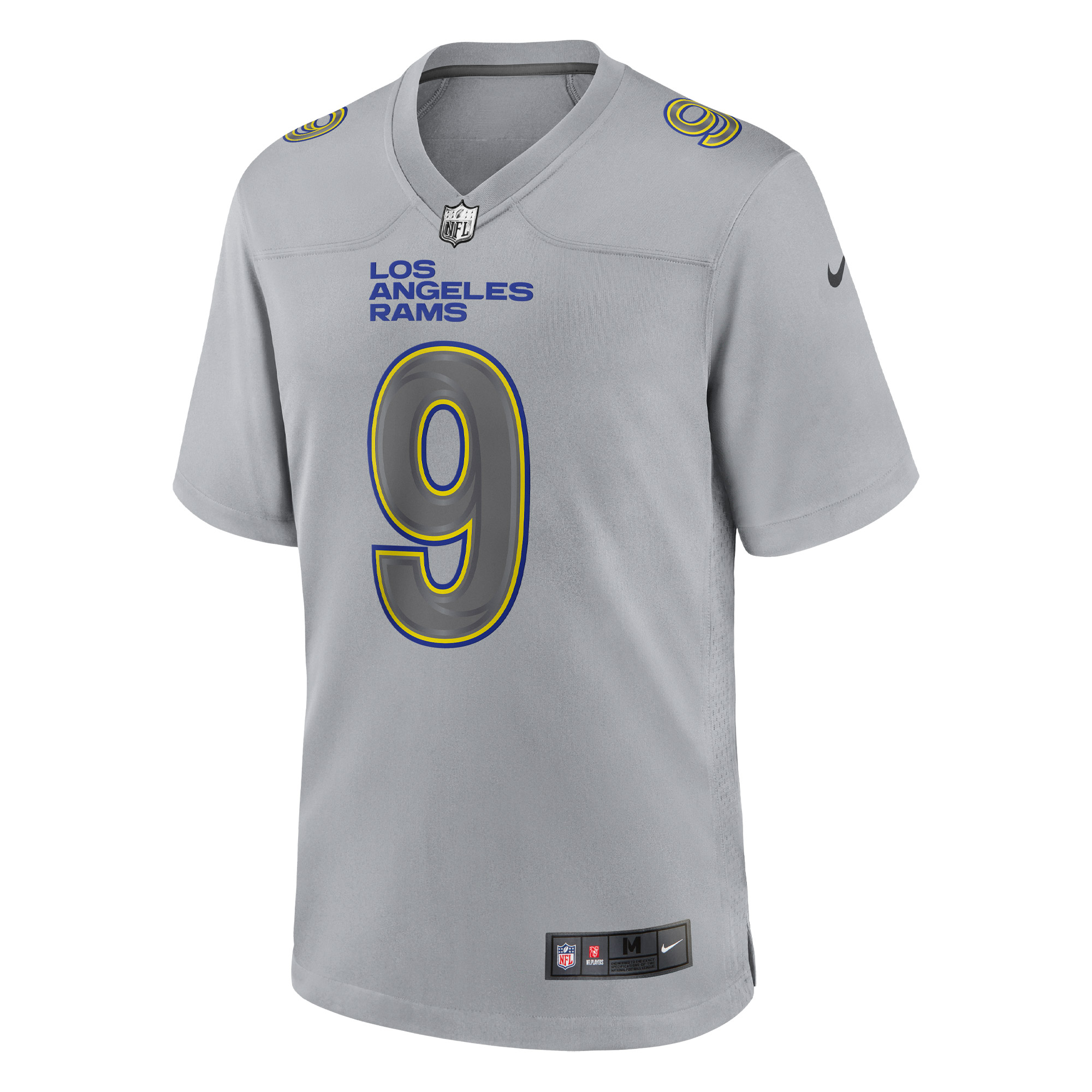 Matthew Stafford Los Angeles Rams Nike Atmosphere Fashion Game Jersey – Gray Clowdercats