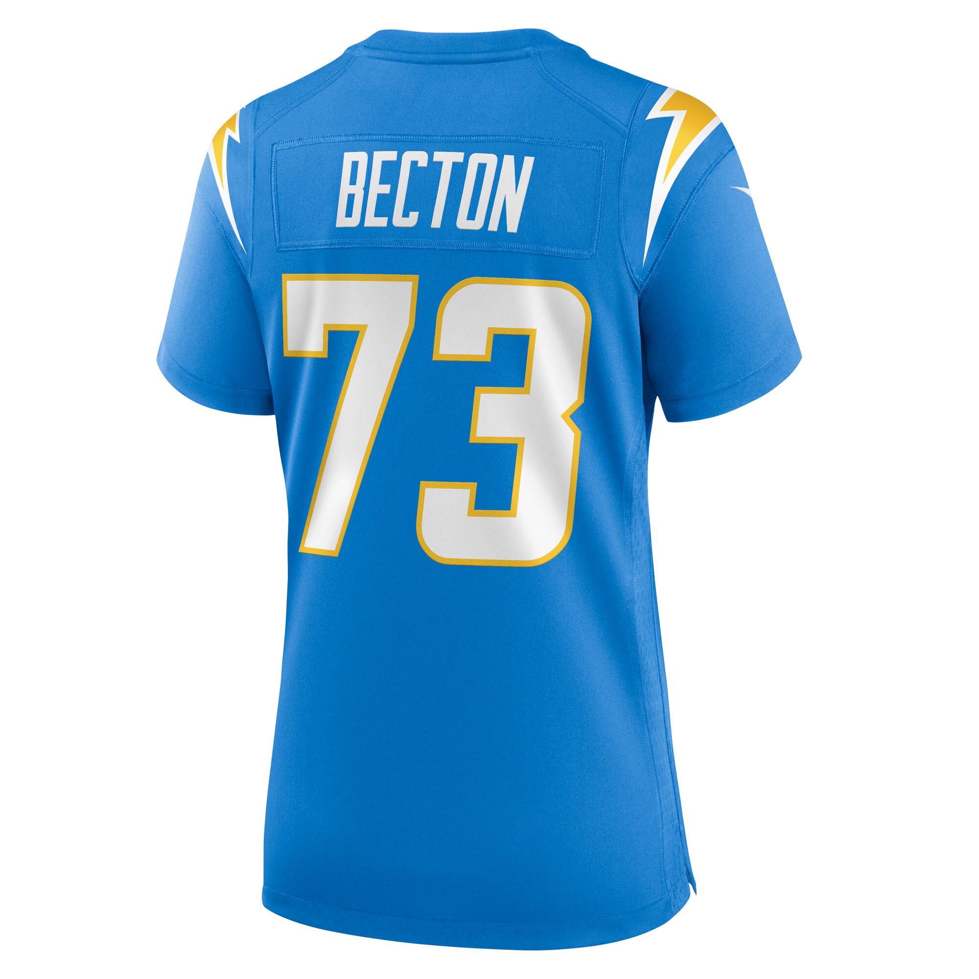 Mekhi Becton Los Angeles Chargers Nike Women’s Team Game Jersey – Powder Blue Clowdercats
