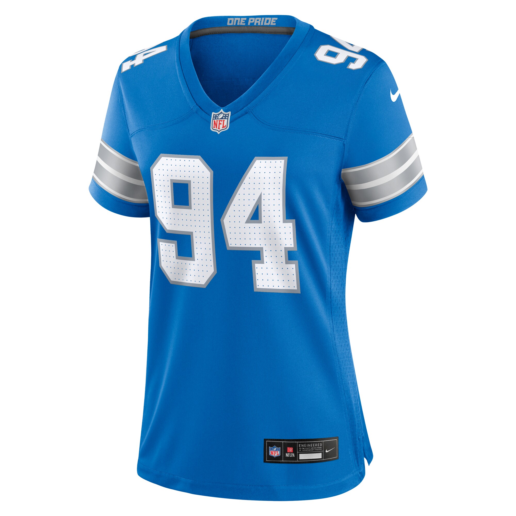 Mekhi Wingo Detroit Lions Nike Women’s Team Game Jersey – Blue Clowdercats
