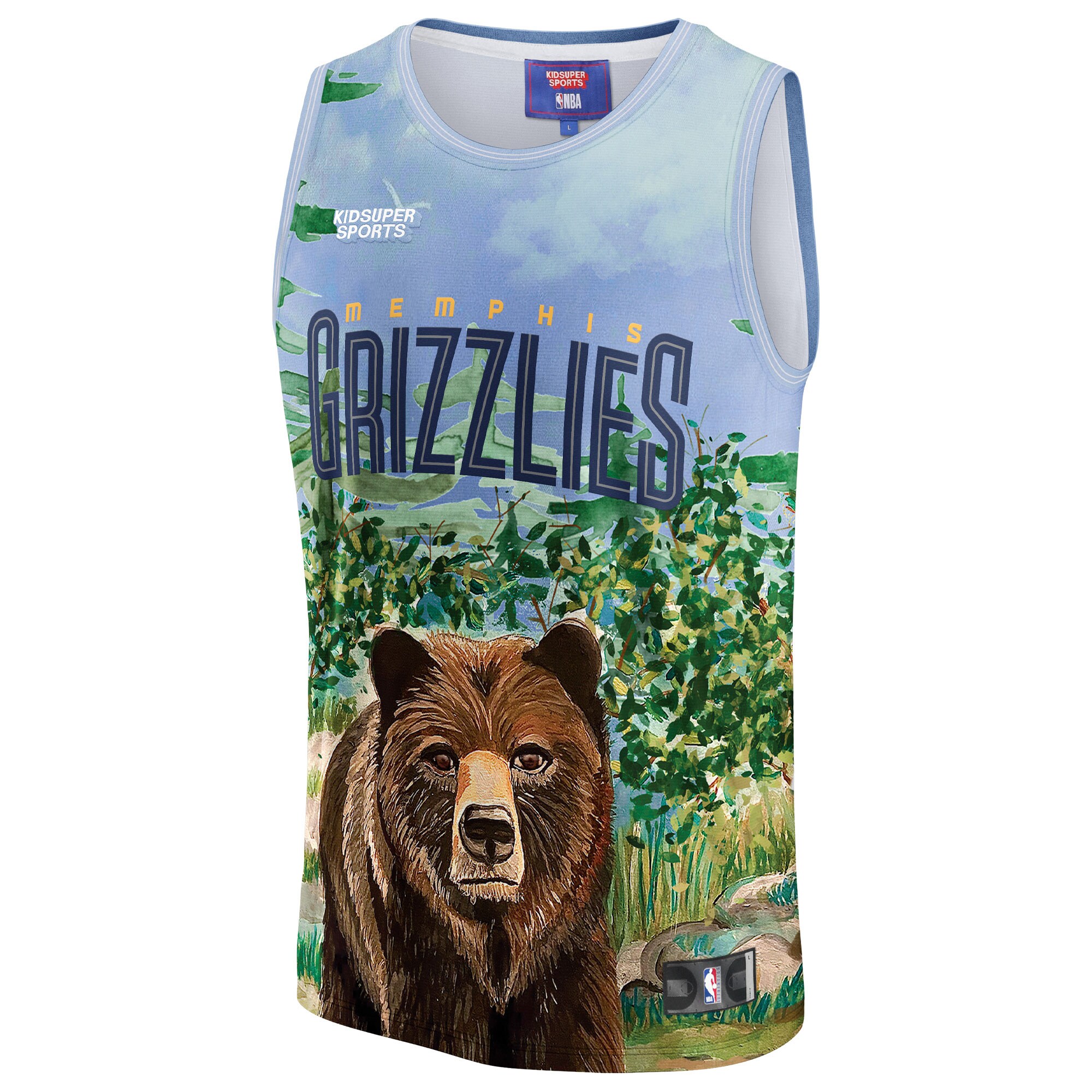 Memphis Grizzlies NBA & KidSuper Studios by Fanatics Unisex Hometown Jersey – Teal Clowdercats