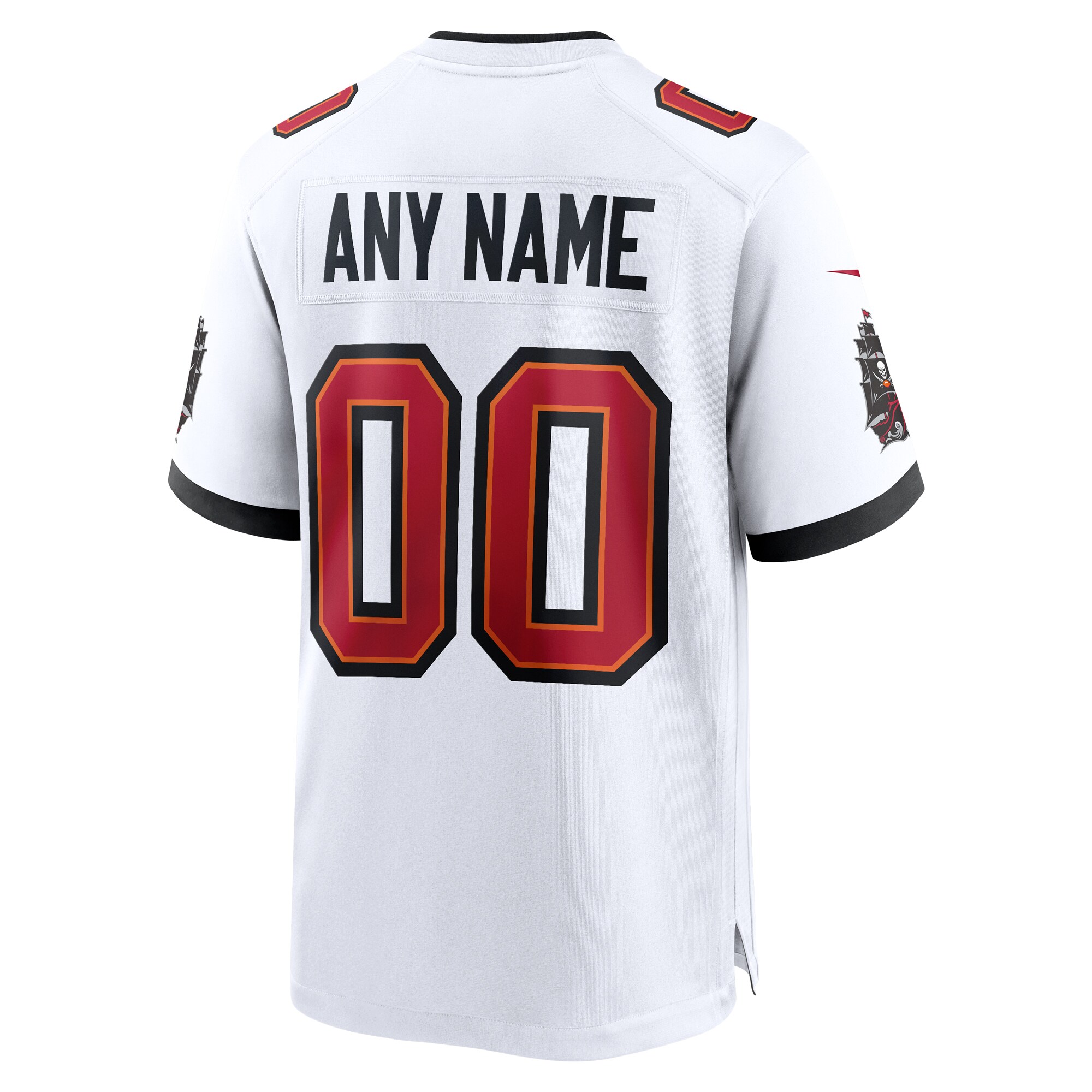Men’s Nike White Tampa Bay Buccaneers White Custom Game Jersey Clowdercats