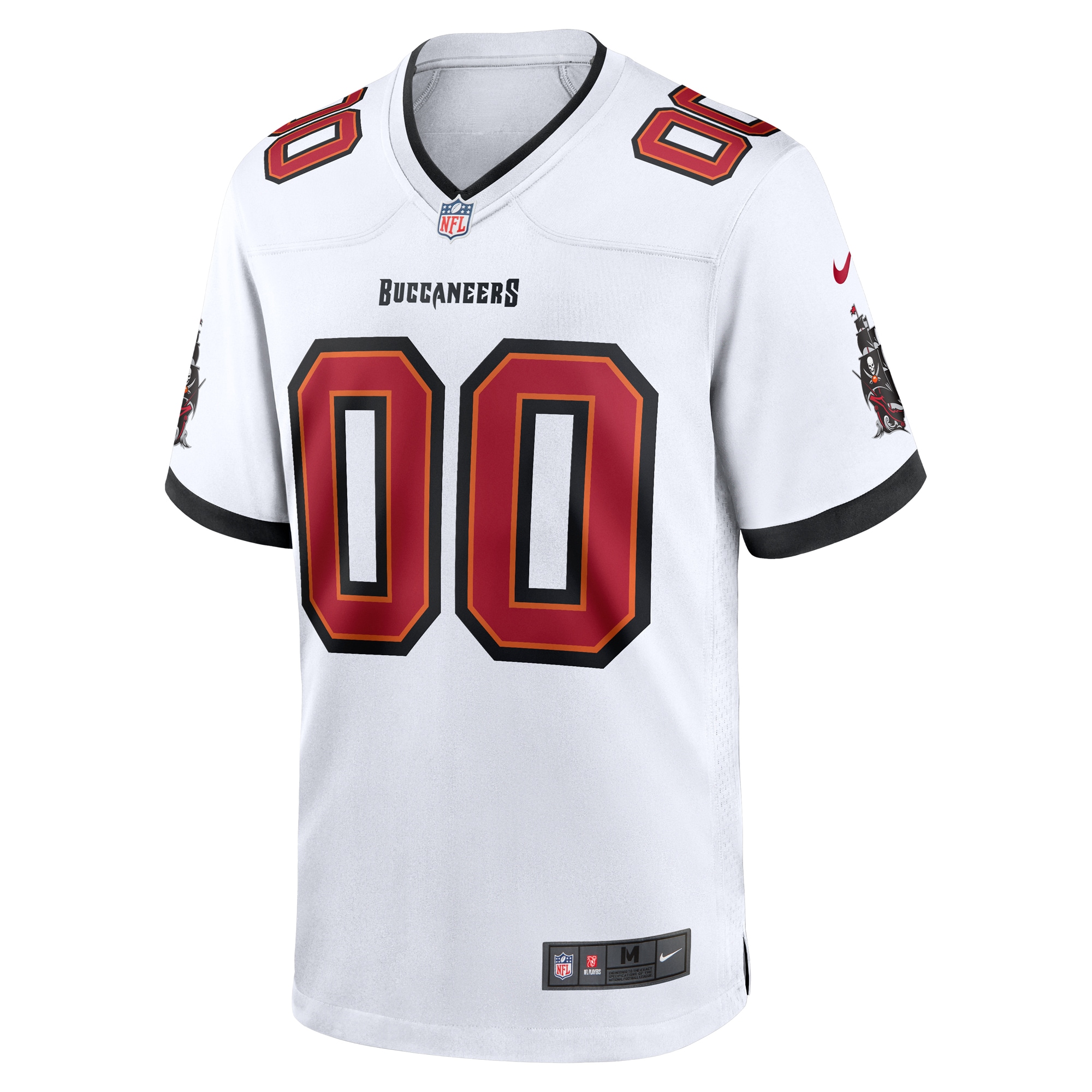 Men’s Nike White Tampa Bay Buccaneers White Custom Game Jersey Clowdercats