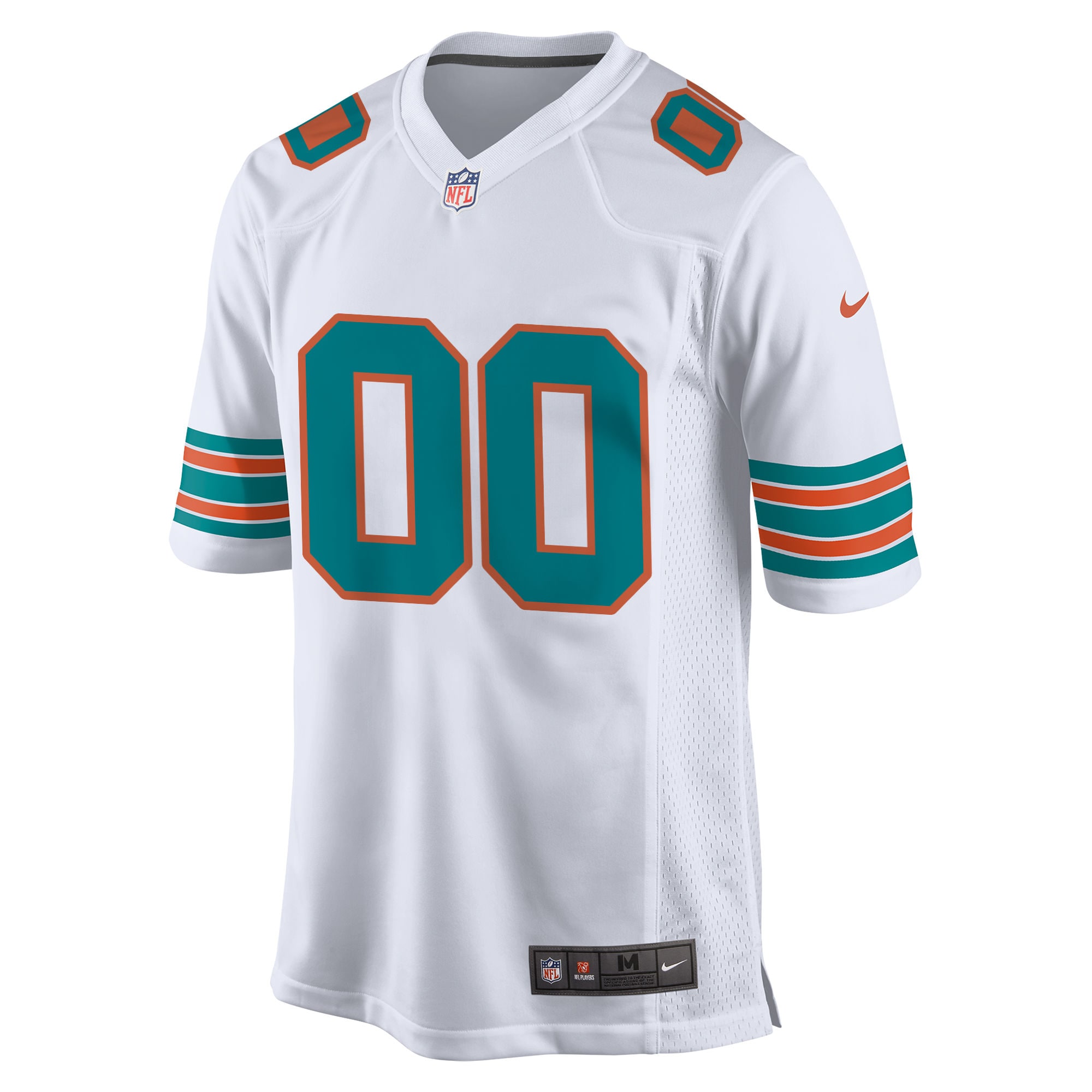 Miami Dolphins Nike Alternate Custom Game Jersey – White Clowdercats