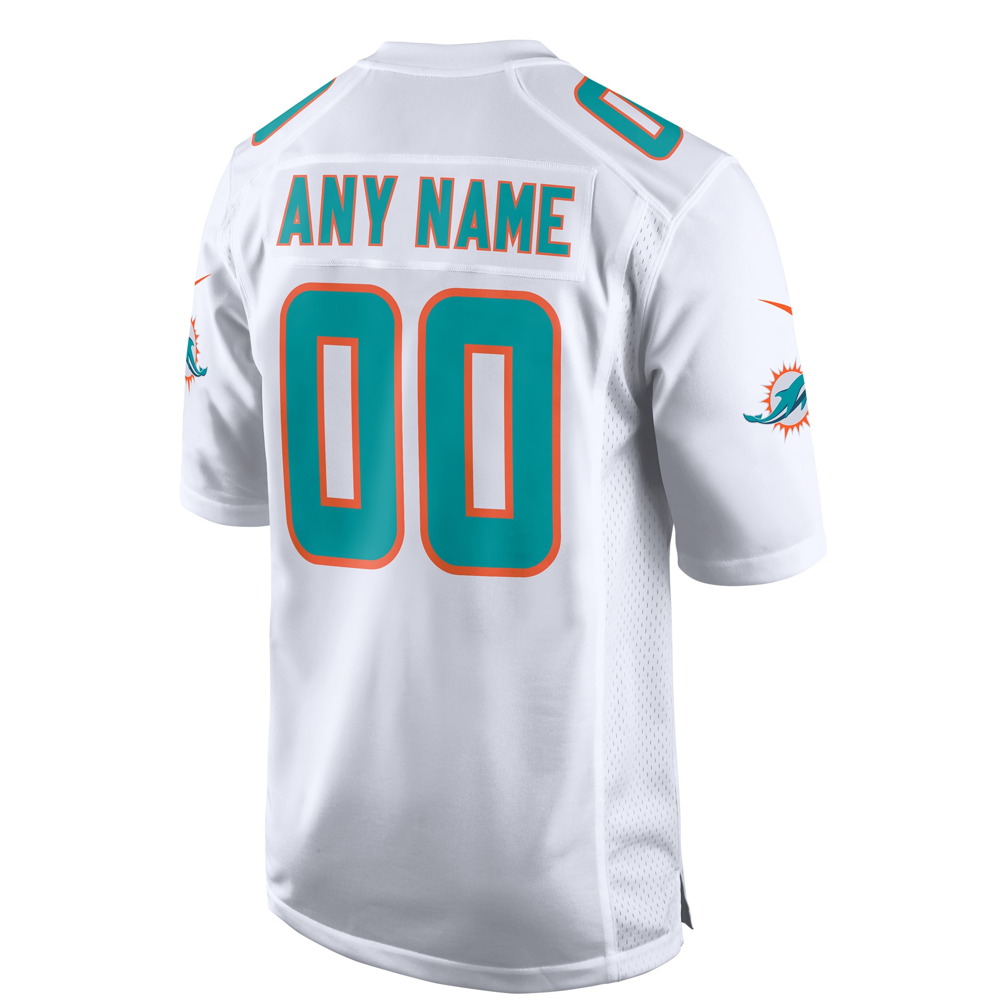 Miami Dolphins Nike Custom Game Jersey – White Clowdercats