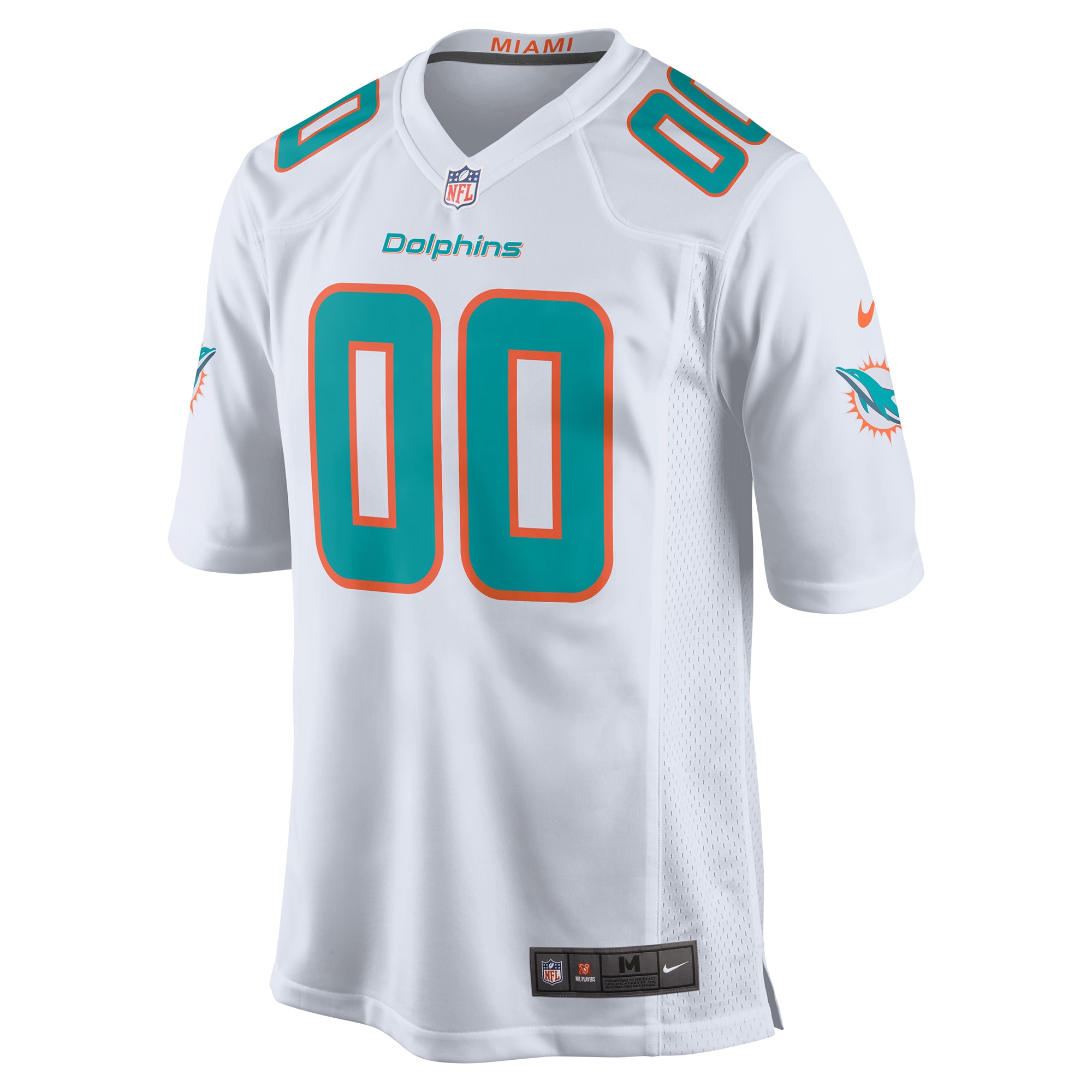 Miami Dolphins Nike Custom Game Jersey – White Clowdercats