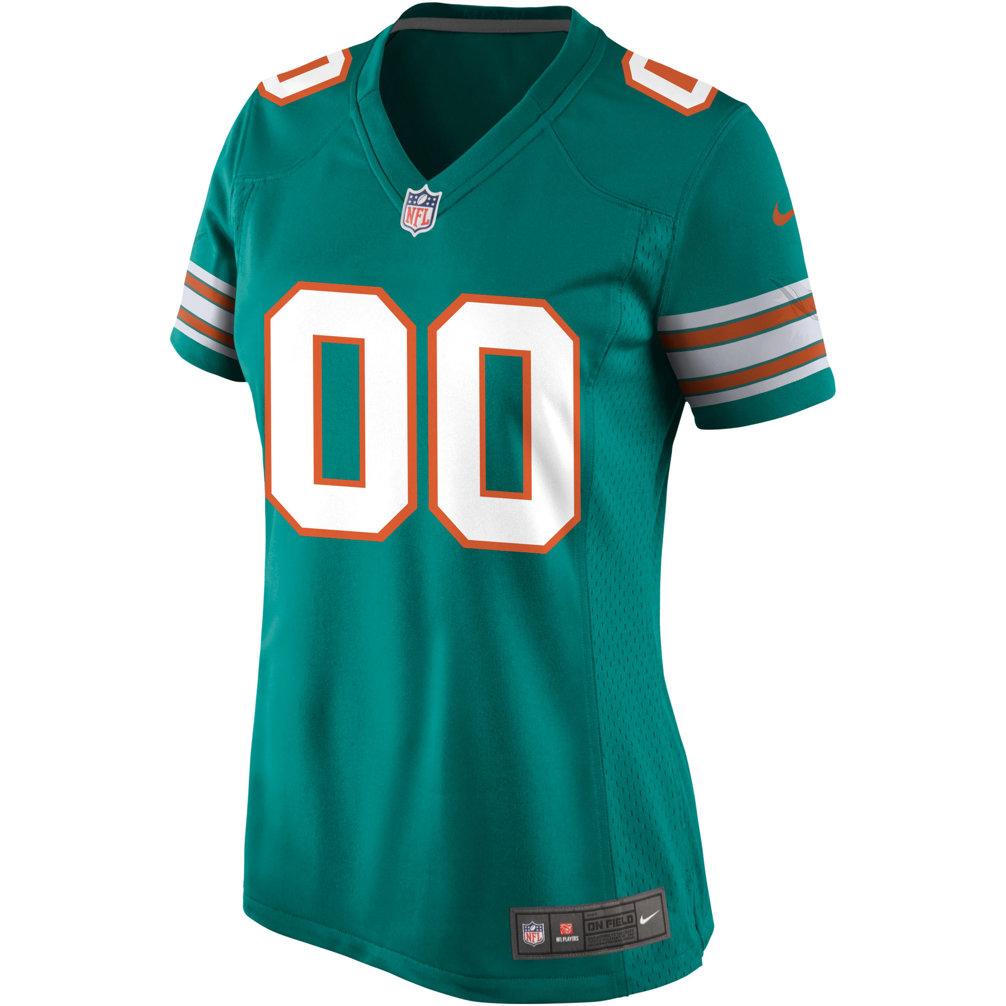 Miami Dolphins Nike Women’s Alternate Custom Game Jersey – Aqua Clowdercats