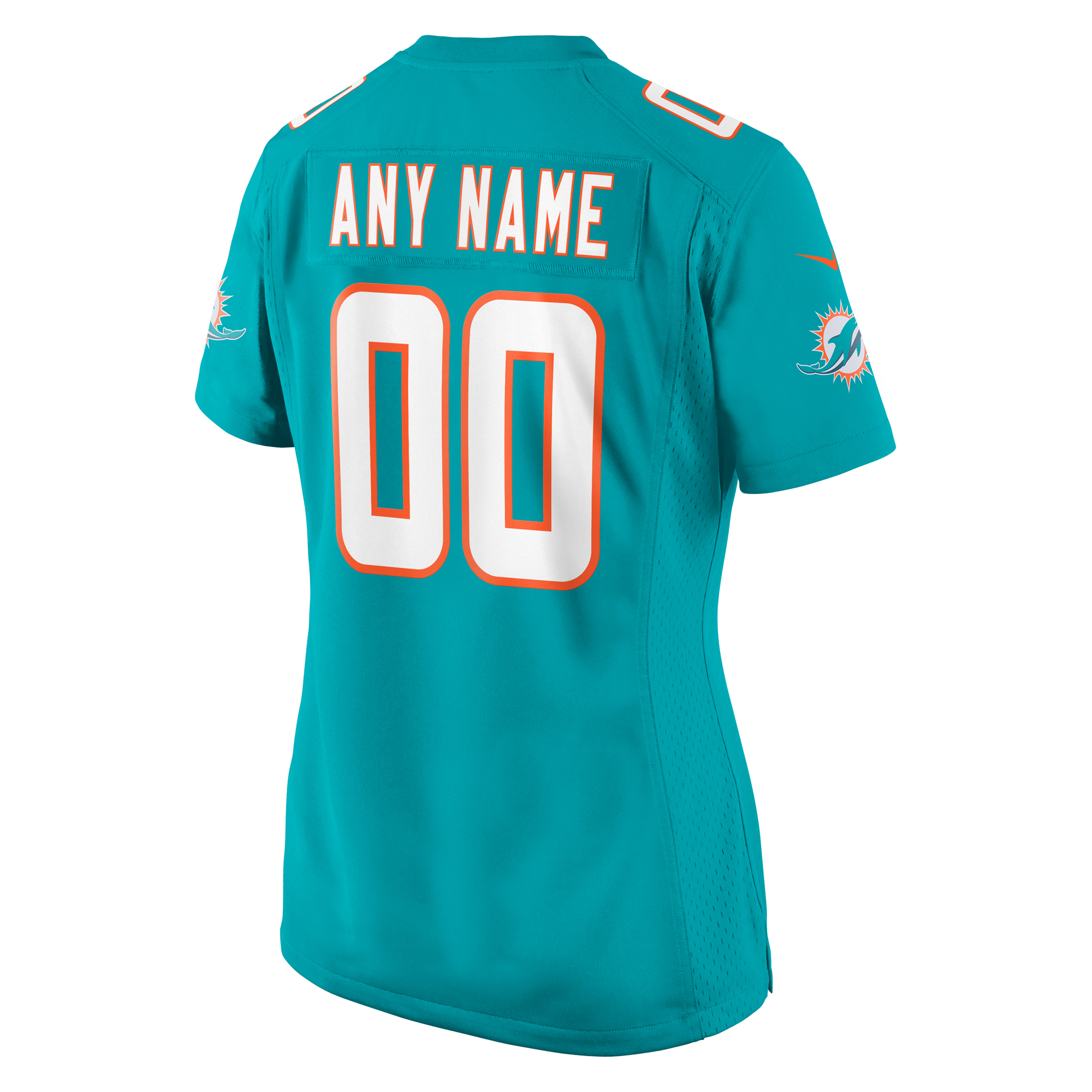 Miami Dolphins Nike Women’s Custom Game Jersey – Aqua Clowdercats