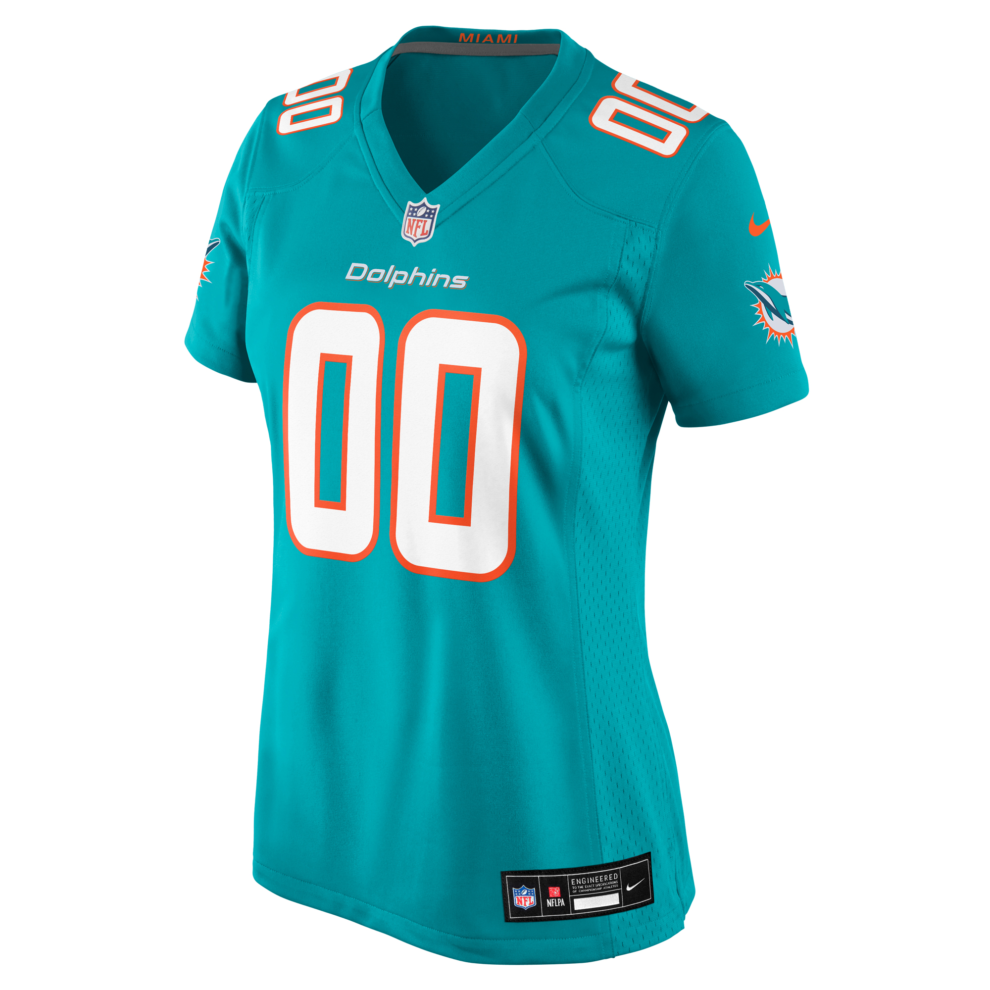 Miami Dolphins Nike Women’s Custom Game Jersey – Aqua Clowdercats