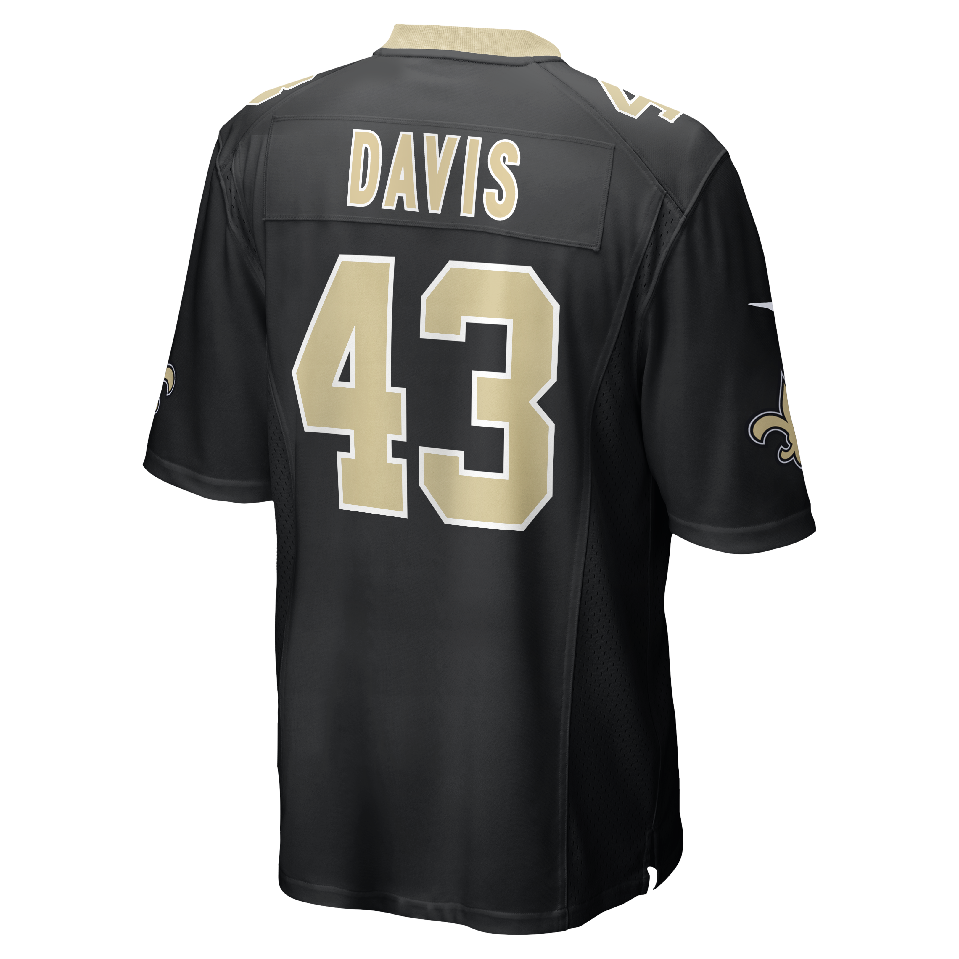 Michael Davis New Orleans Saints Nike Team Game Jersey – Black Clowdercats