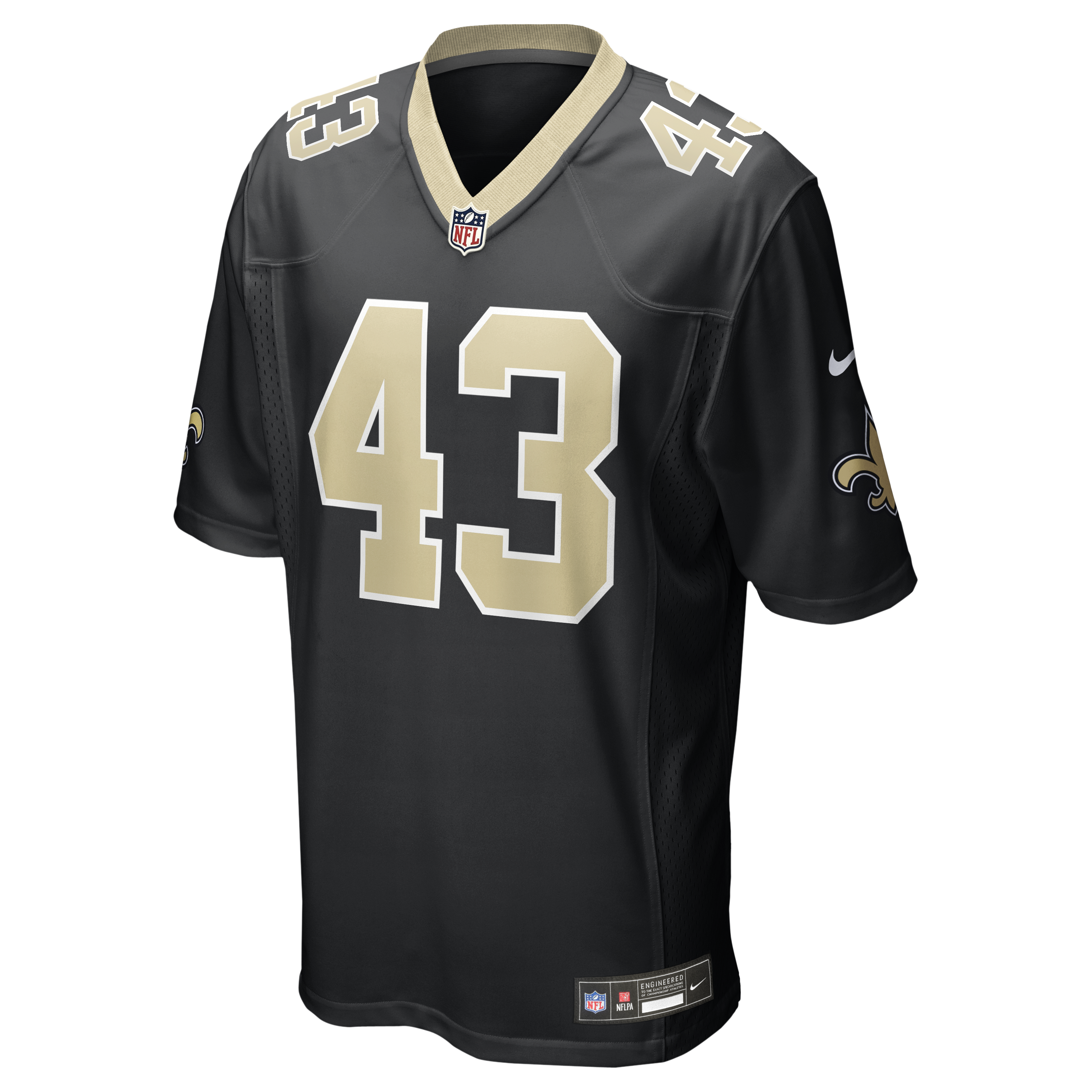 Michael Davis New Orleans Saints Nike Team Game Jersey – Black Clowdercats