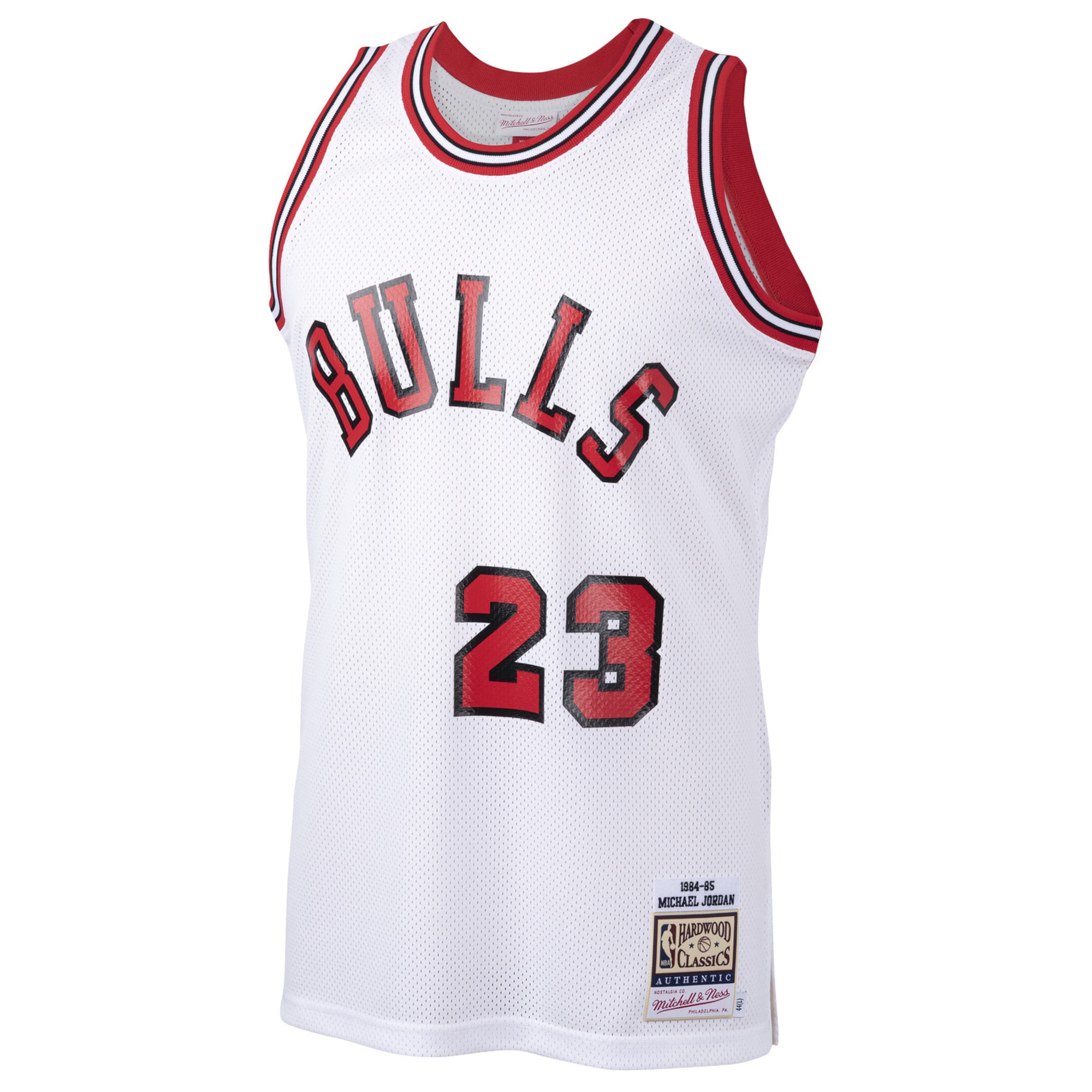 Michael Jordan Chicago Bulls Mitchell & Ness 1984/85 Hardwood Classics Rookie Authentic Jersey – White Clowdercats