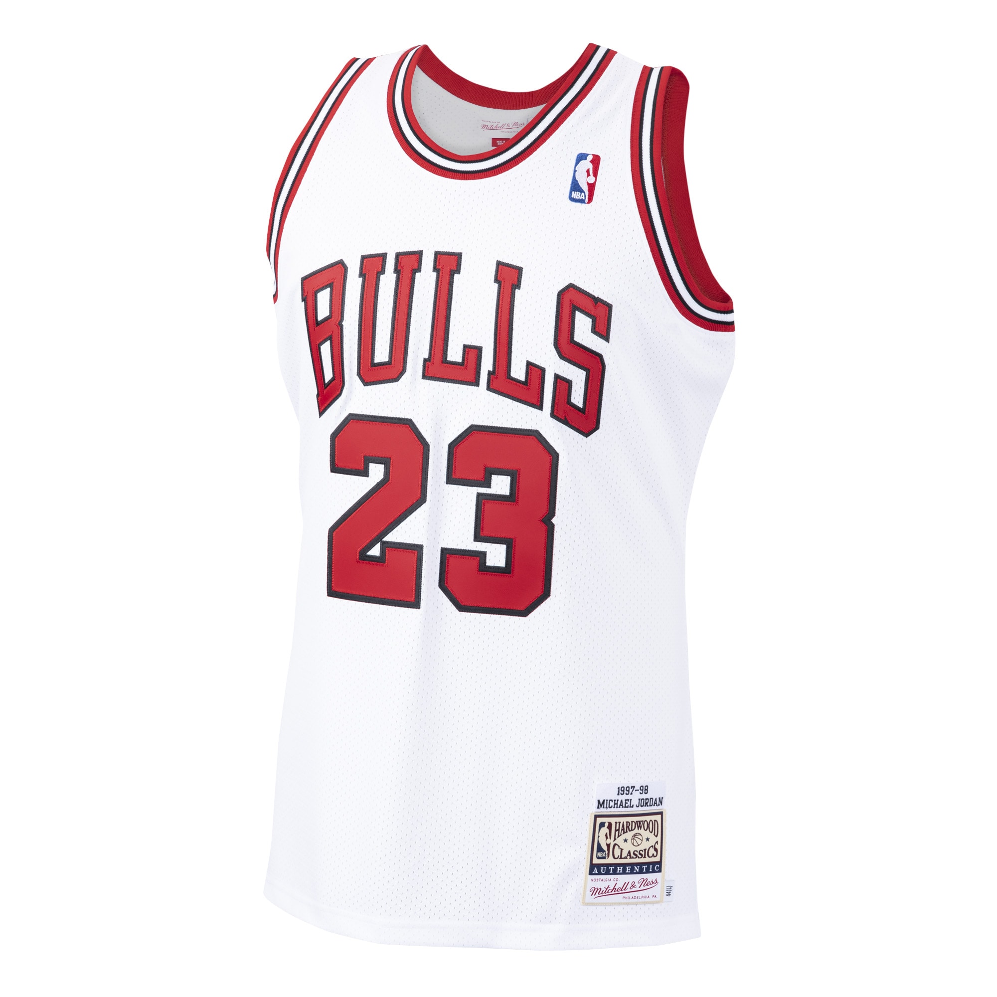 Michael Jordan Chicago Bulls Mitchell & Ness 1997/98 Hardwood Classics Authentic Jersey – White Clowdercats