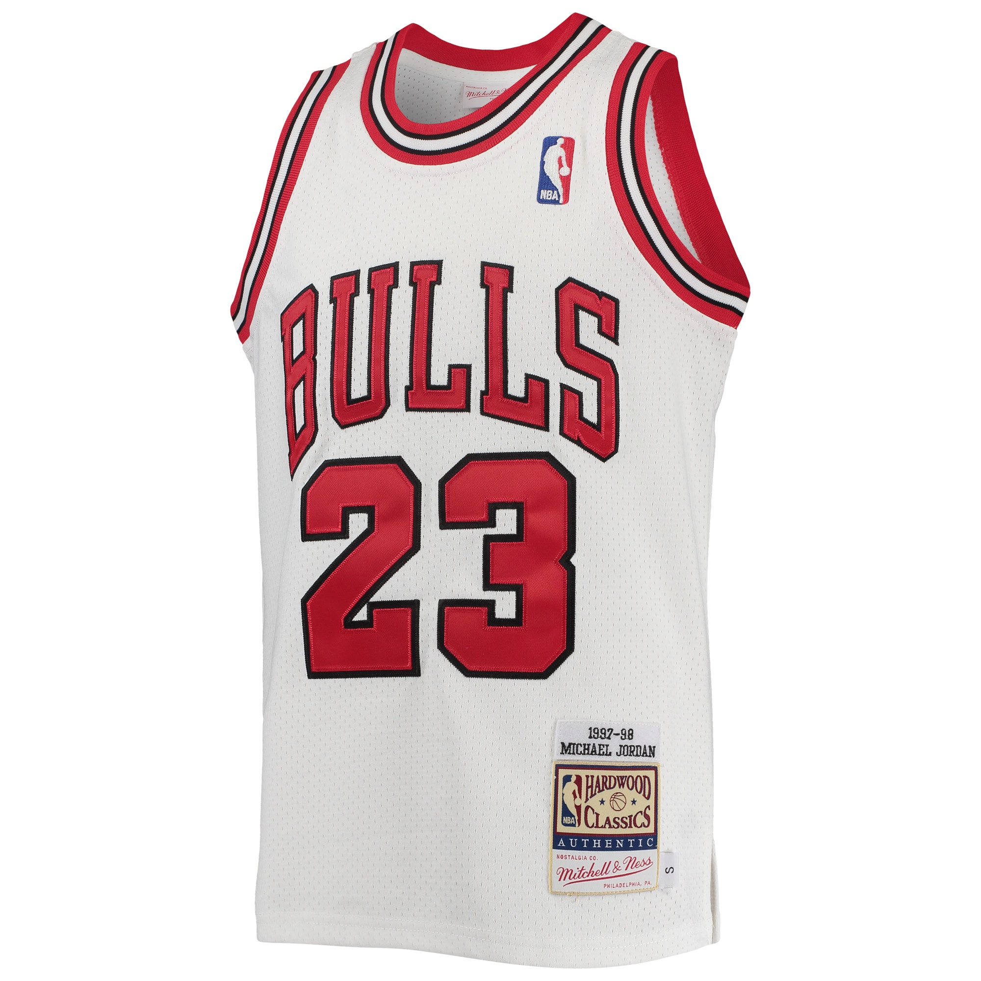 Michael Jordan Chicago Bulls Mitchell & Ness Youth 1997/98 Hardwood Classics Authentic Jersey – White Clowdercats