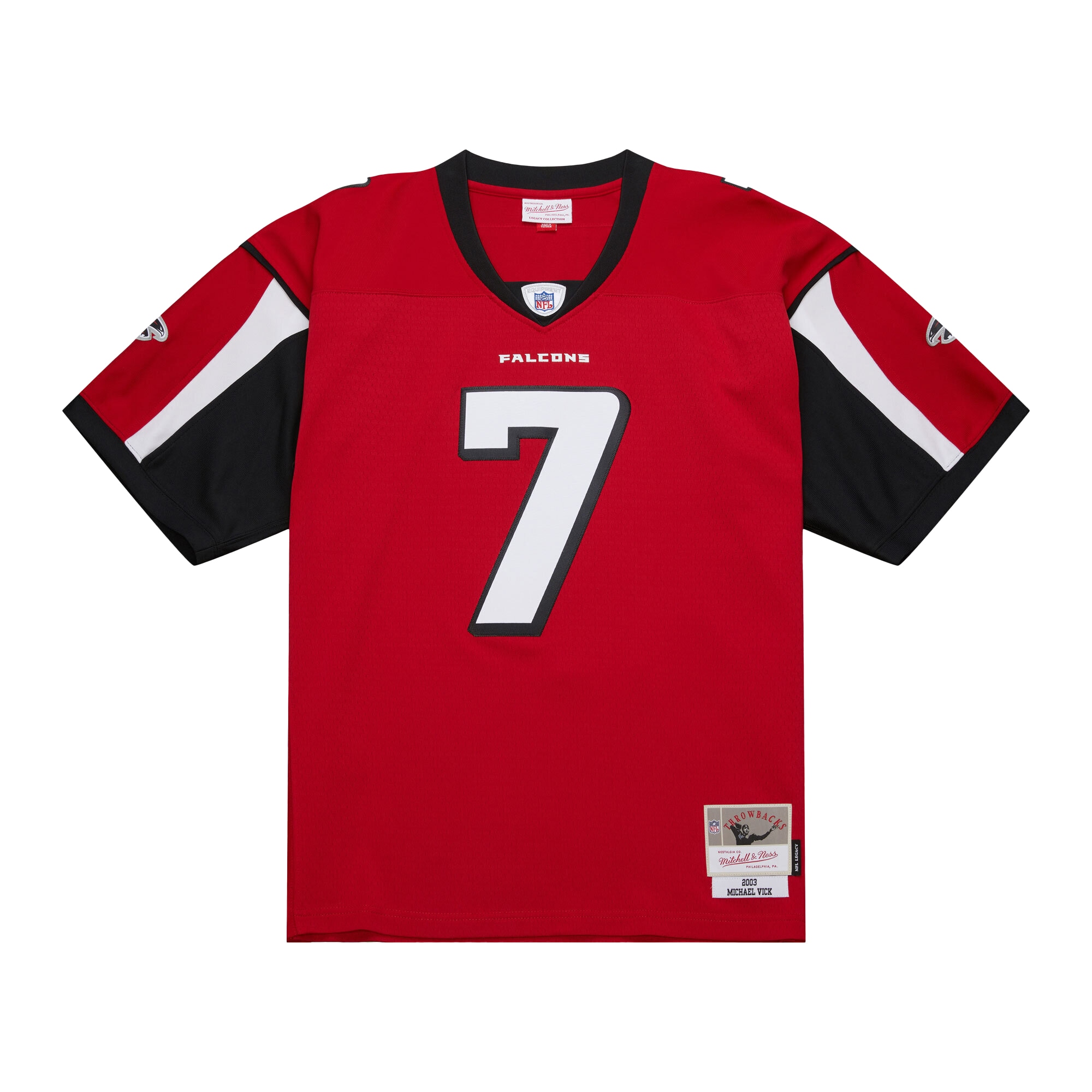 Michael Vick Atlanta Falcons Mitchell & Ness 2003 Legacy Replica Jersey – Red Clowdercats