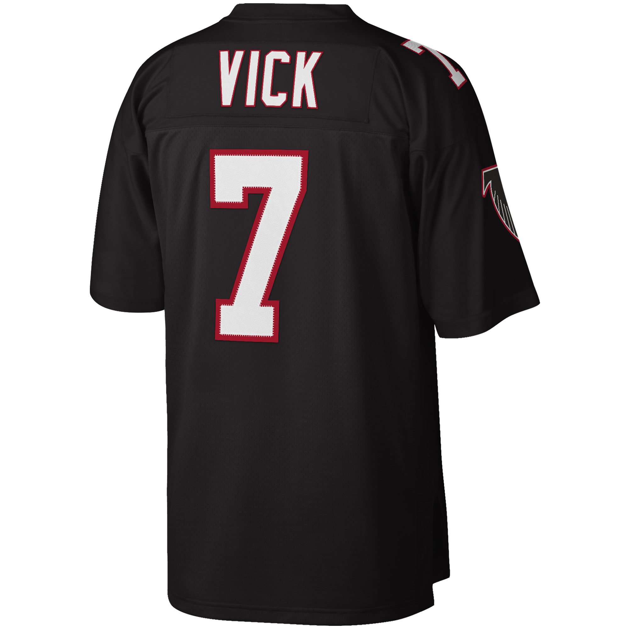 Michael Vick Atlanta Falcons Mitchell & Ness Big & Tall 2002 Retired Player Replica Jersey – Black Clowdercats