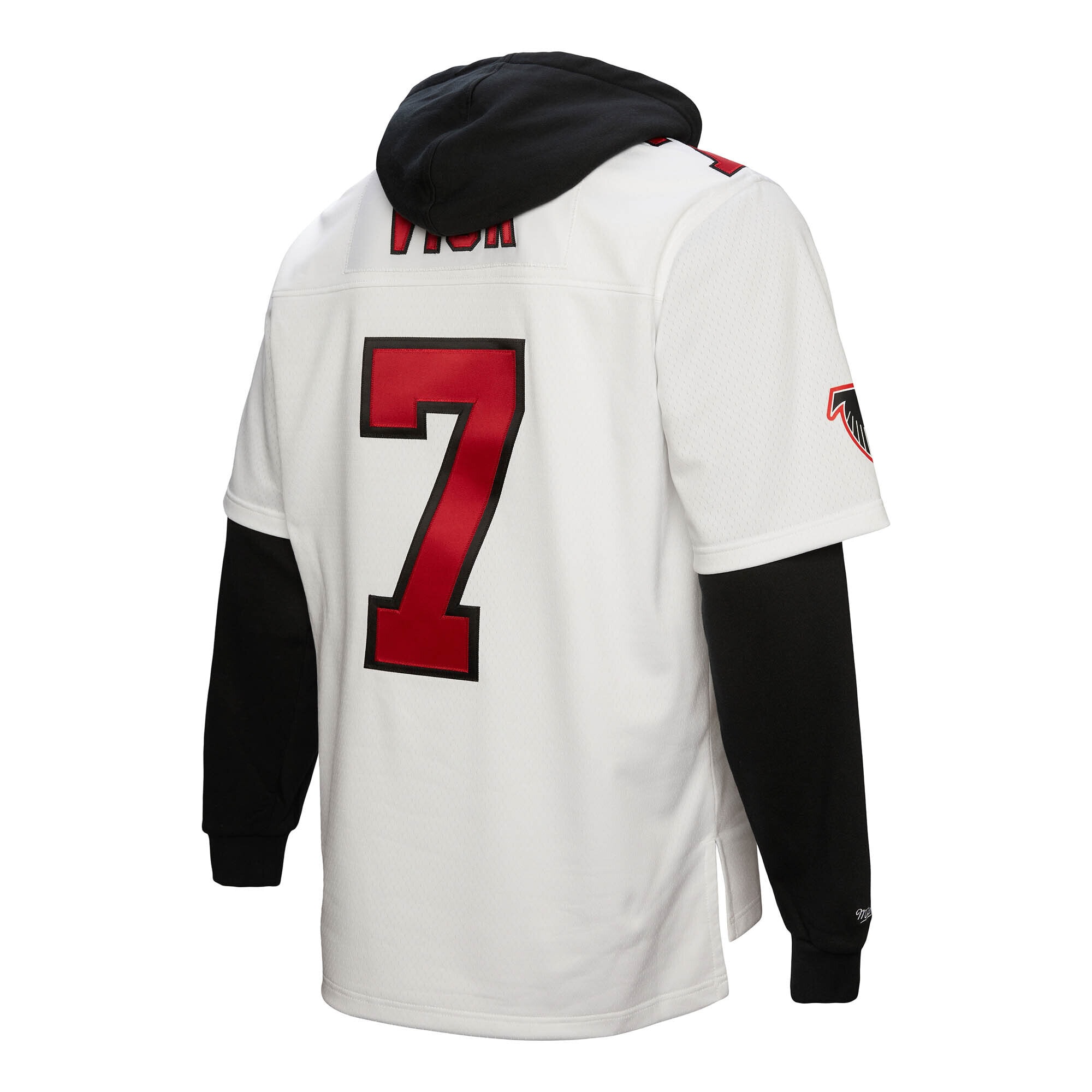 Michael Vick Atlanta Falcons Mitchell & Ness Player Name & Number Hoodie Legacy Jersey – White Clowdercats