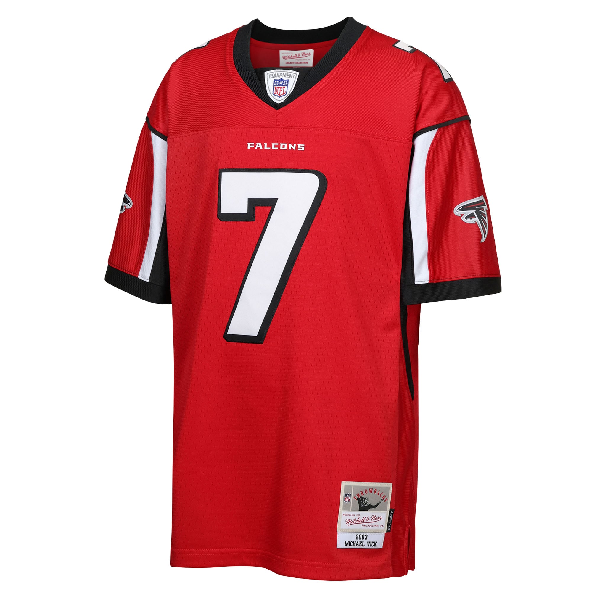 Michael Vick Atlanta Falcons Mitchell & Ness Youth 2003 Legacy Retired Player Jersey – Red Clowdercats