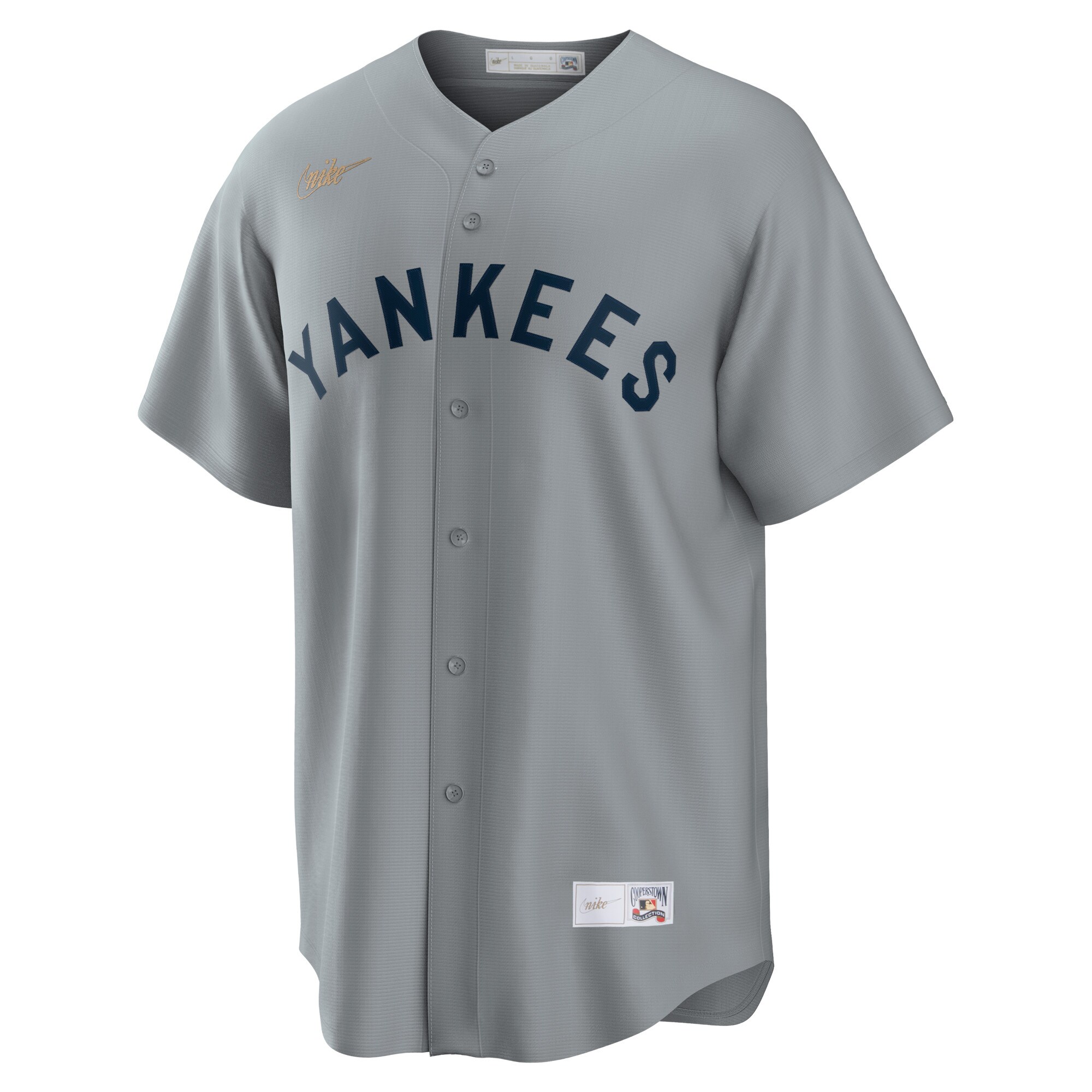 Mickey Mantle New York Yankees Nike Road Cooperstown Collection Player Jersey – Gray