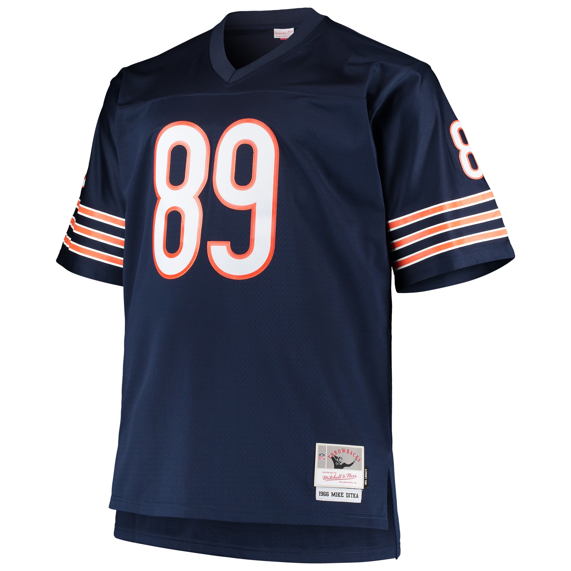 Mike Ditka Chicago Bears Mitchell & Ness Big & Tall 1966 Retired Player Replica Jersey – Navy Clowdercats