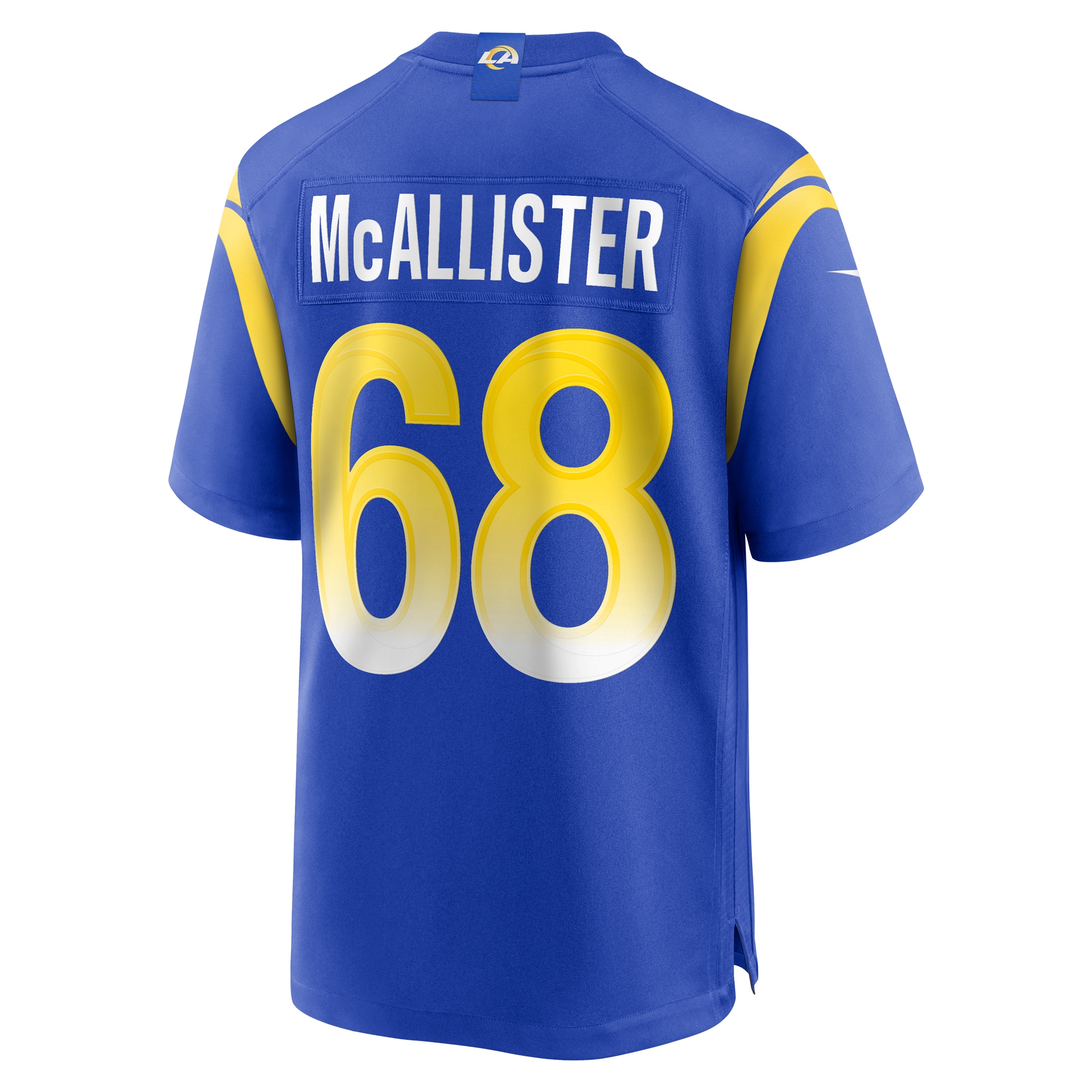 Mike McAllister Los Angeles Rams Nike Home Game Jersey – Royal Clowdercats