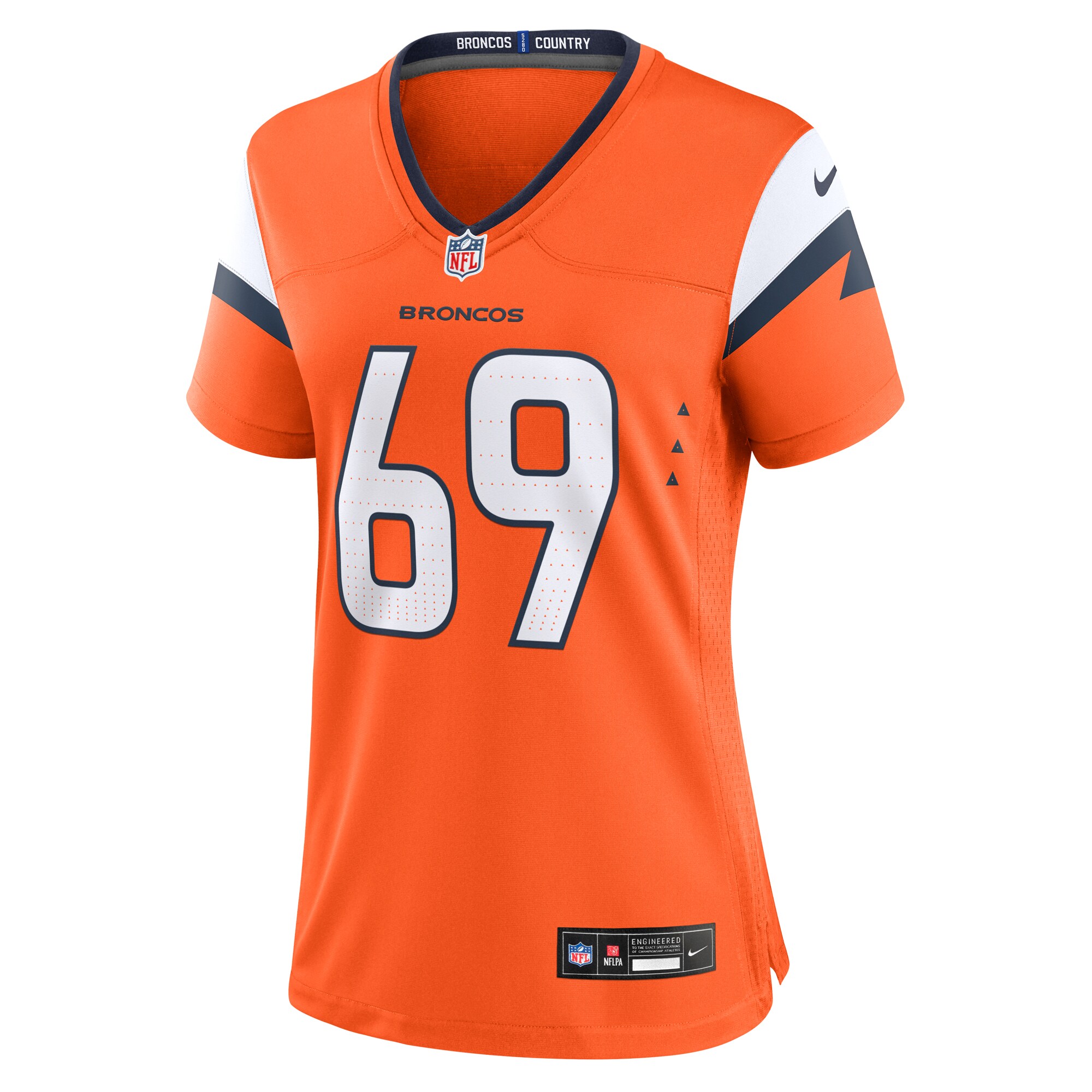 Mike McGlinchey Denver Broncos Nike Women’s Team Game Jersey – Orange Clowdercats