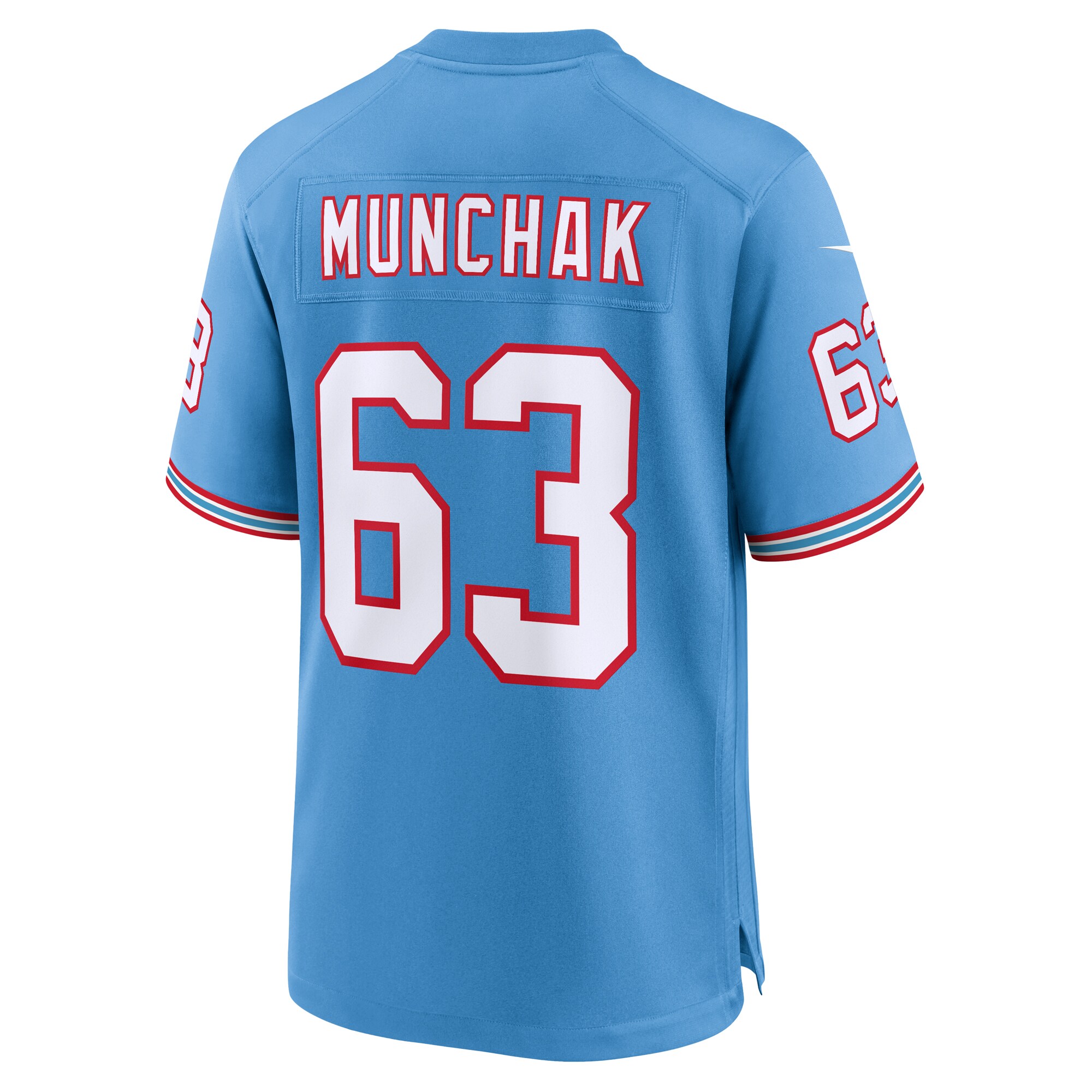 Mike Munchak Tennessee Titans Nike Retired Player Alternate Game Jersey – Light Blue Clowdercats