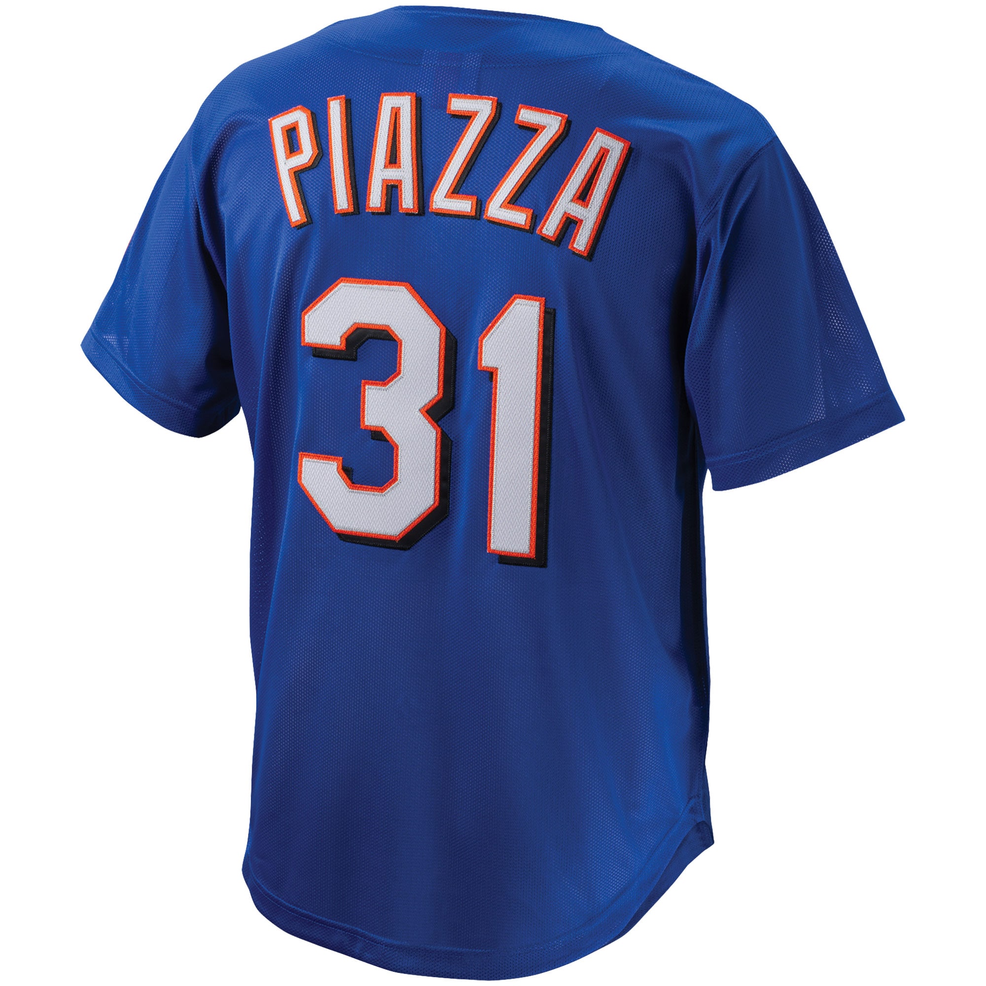 Mike Piazza New York Mets Mitchell & Ness Cooperstown Collection Mesh Batting Practice Button-Up Jersey – Royal