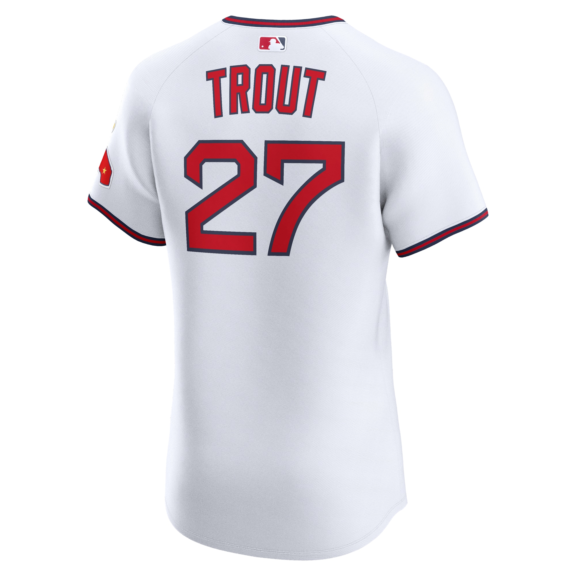 Mike Trout Los Angeles Angels Nike Alternate 2 Elite Jersey – White