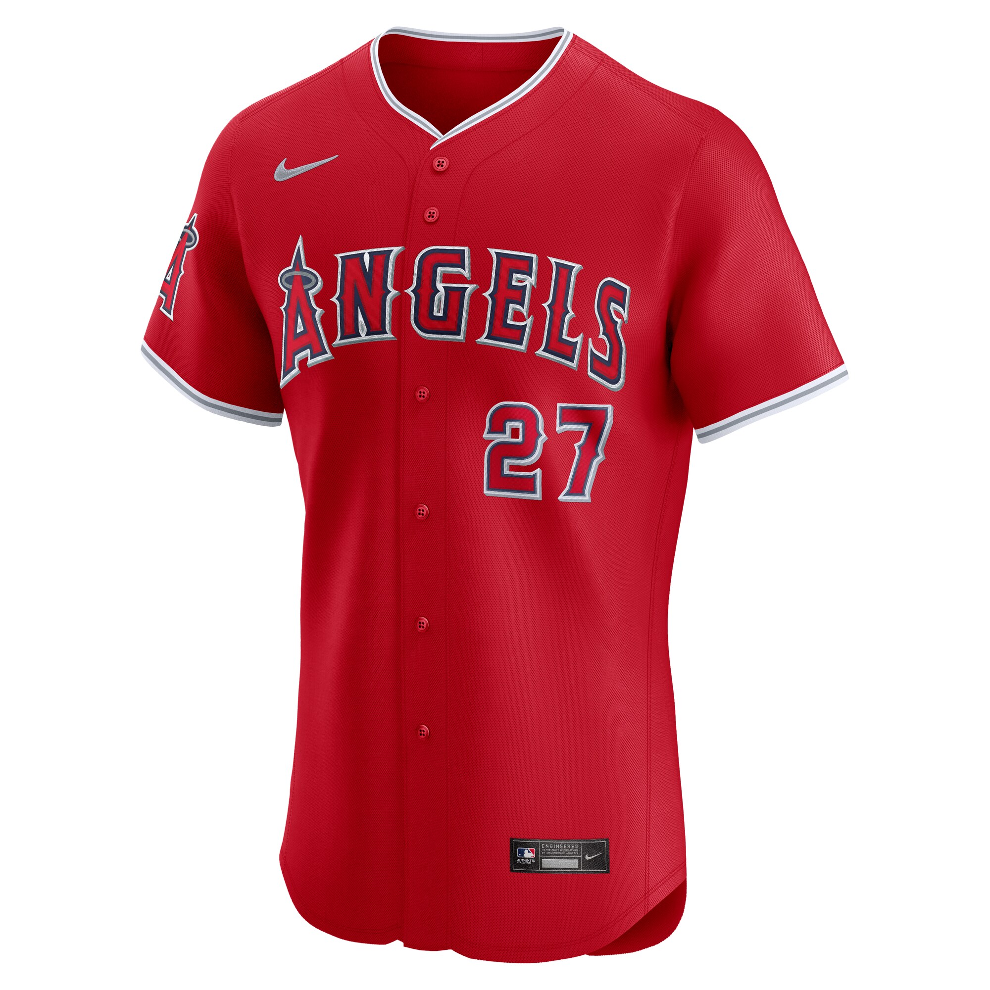 Mike Trout Los Angeles Angels Nike Alternate Elite Jersey – Red