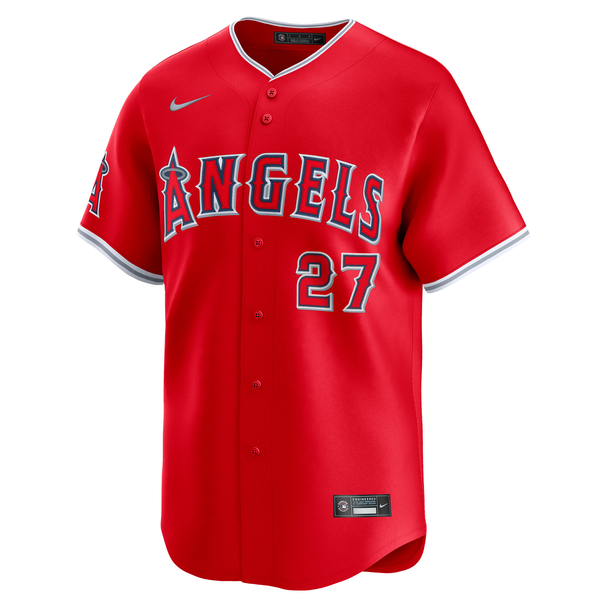Mike Trout Los Angeles Angels Nike Alternate Limited Player Jersey – Red