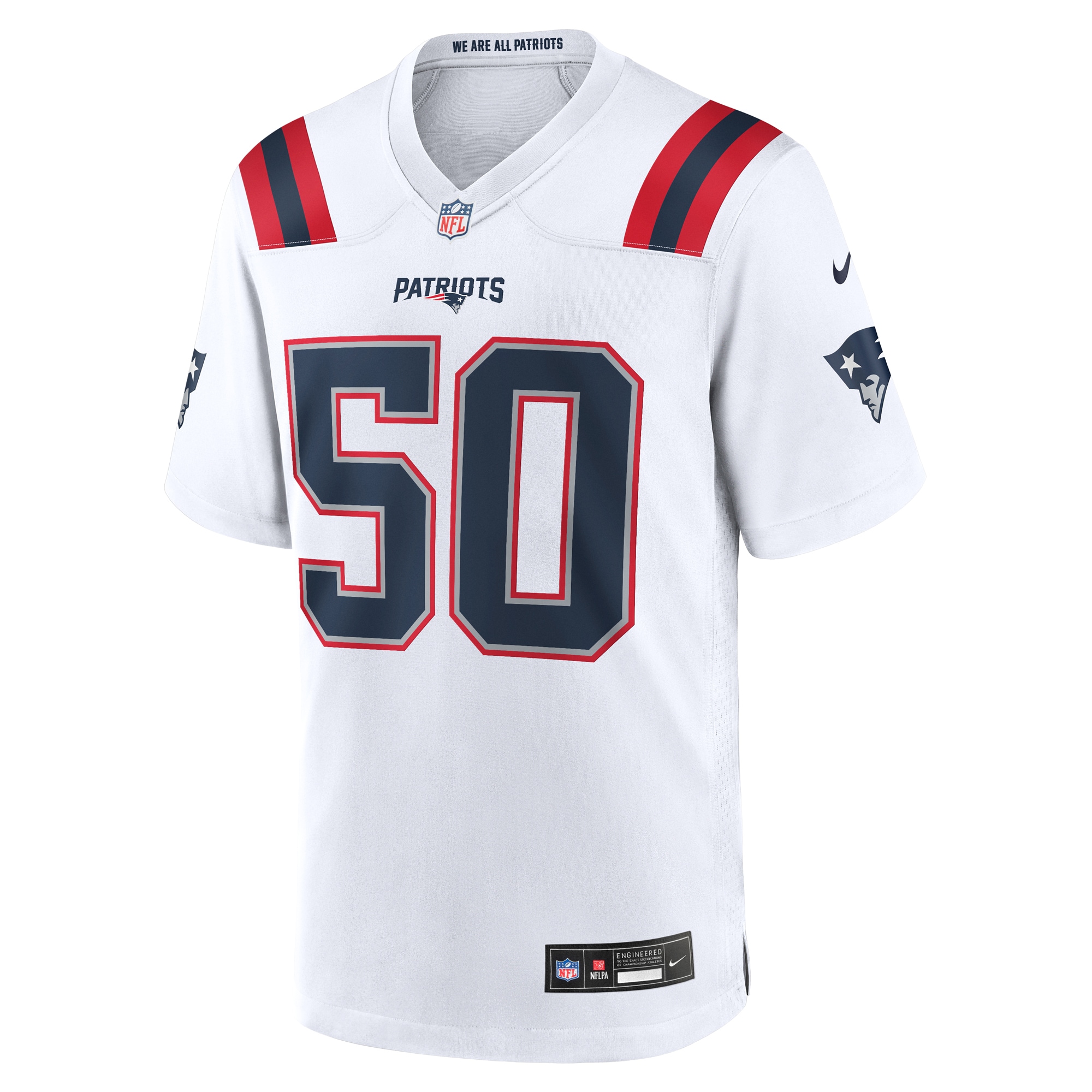 Mike Vrabel New England Patriots Nike Retired Player Game Jersey – White Clowdercats