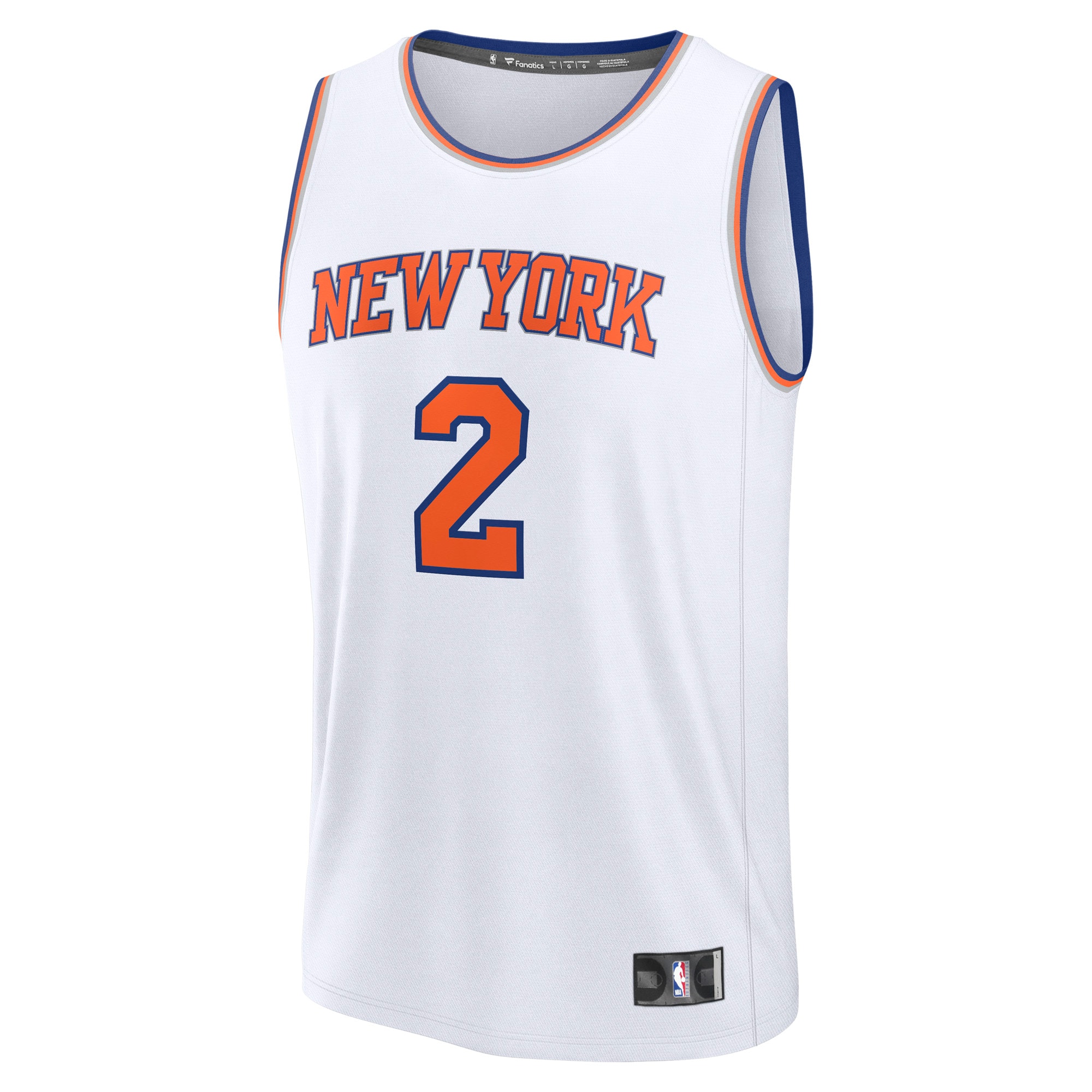 Miles McBride New York Knicks Fanatics Fast Break Replica Player Jersey – Association Edition – White Clowdercats