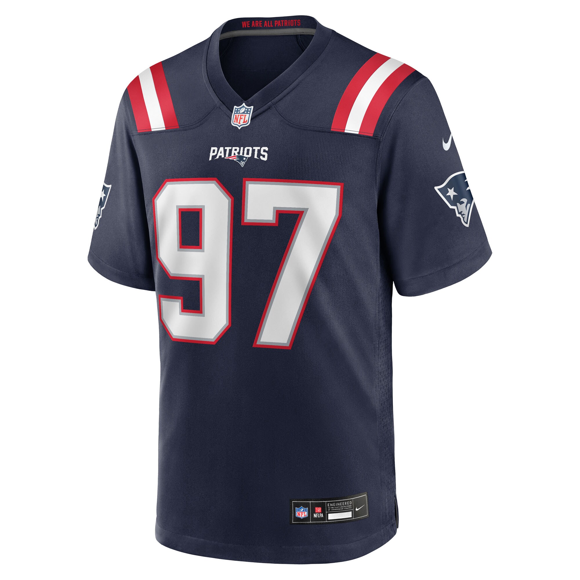Milton Williams New England Patriots Nike Game Player Jersey – Navy Clowdercats