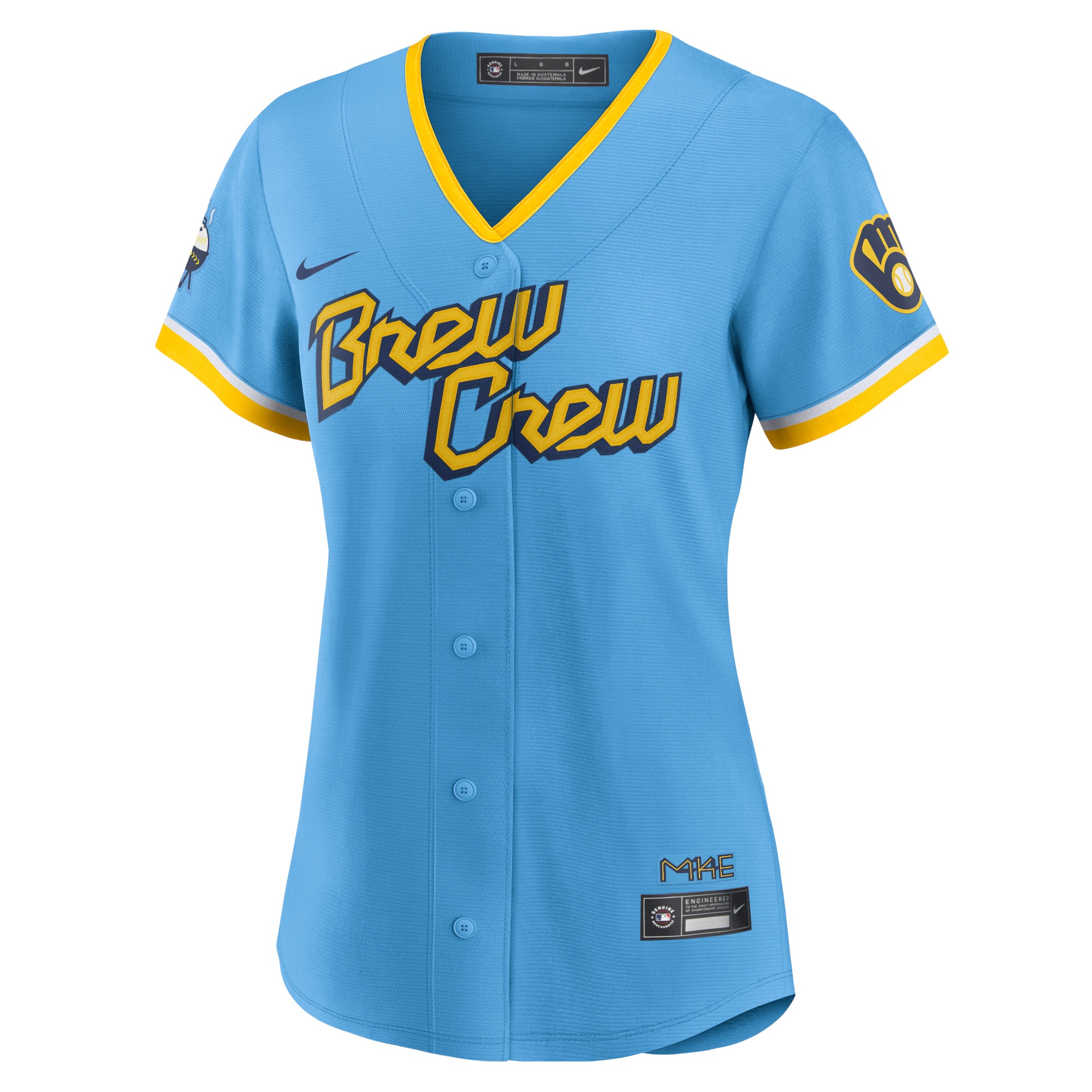 Milwaukee Brewers Nike Women’s City Connect Replica Team Jersey – Powder Blue