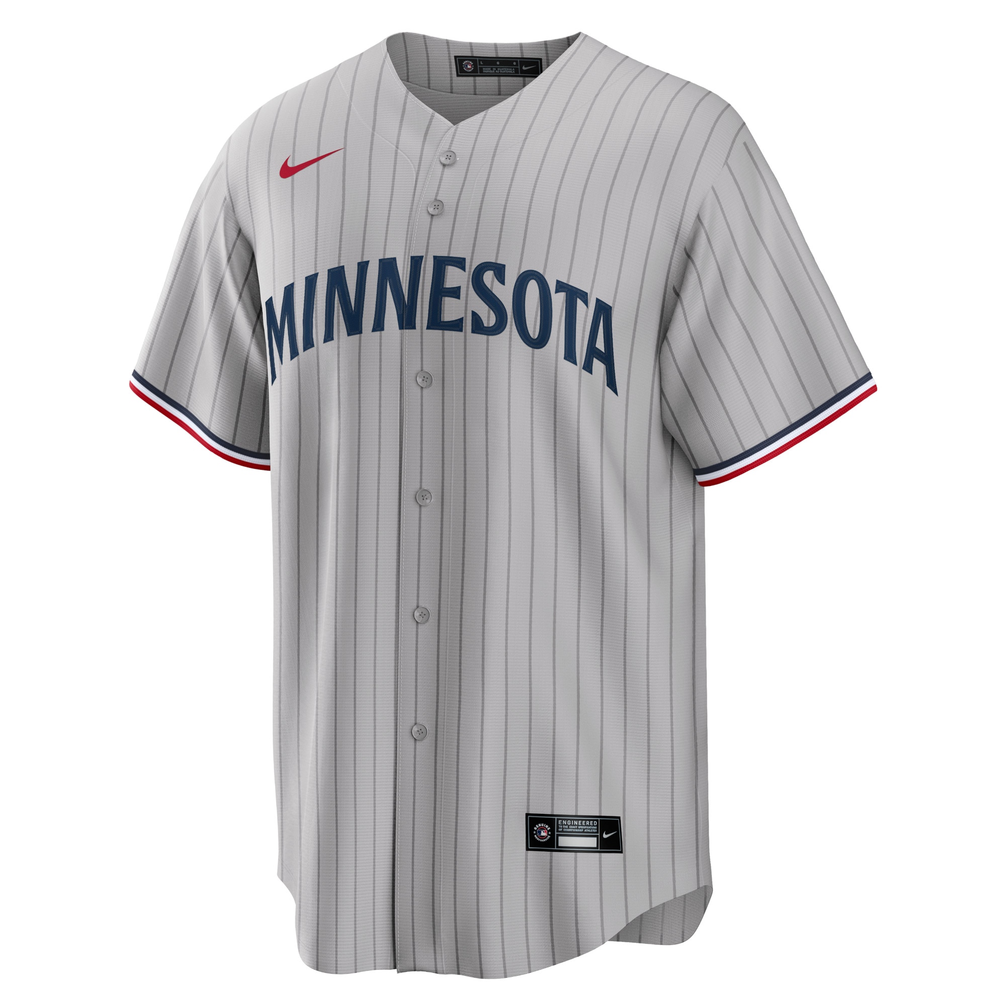 Minnesota Twins Nike Road Replica Team Jersey – Gray