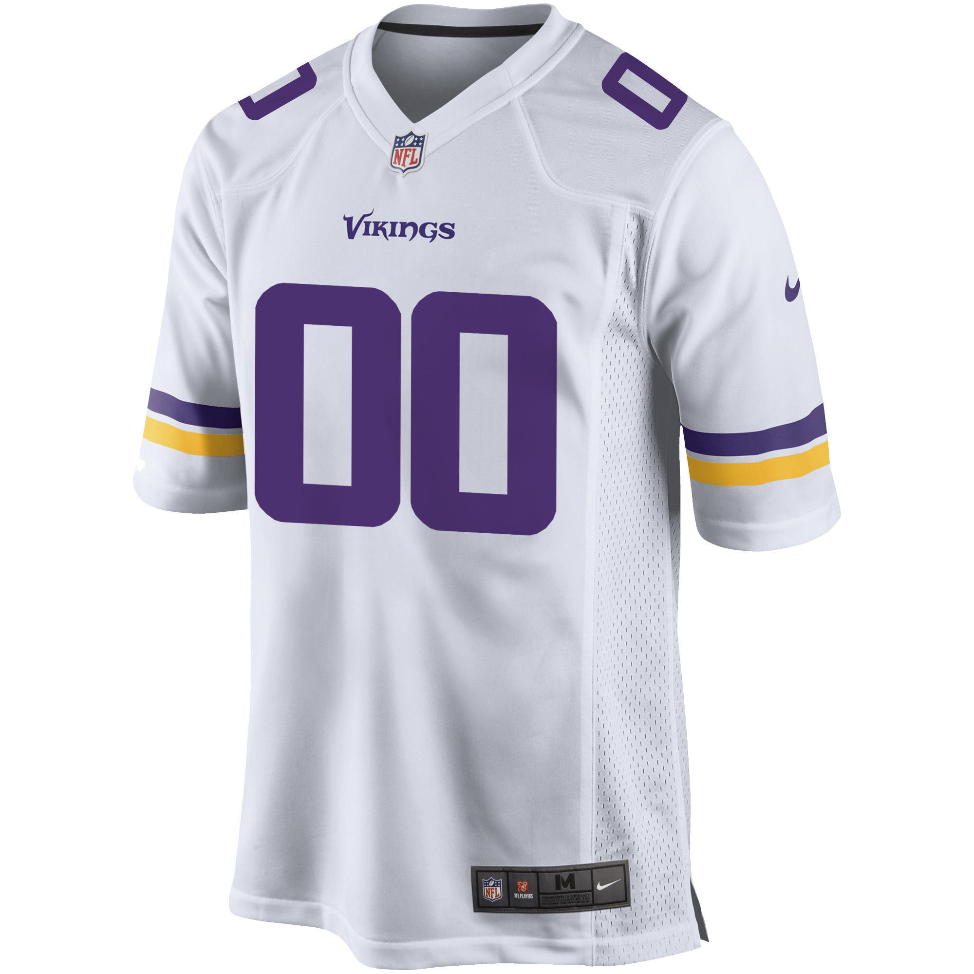 Minnesota Vikings Nike Custom Game Jersey – White Clowdercats