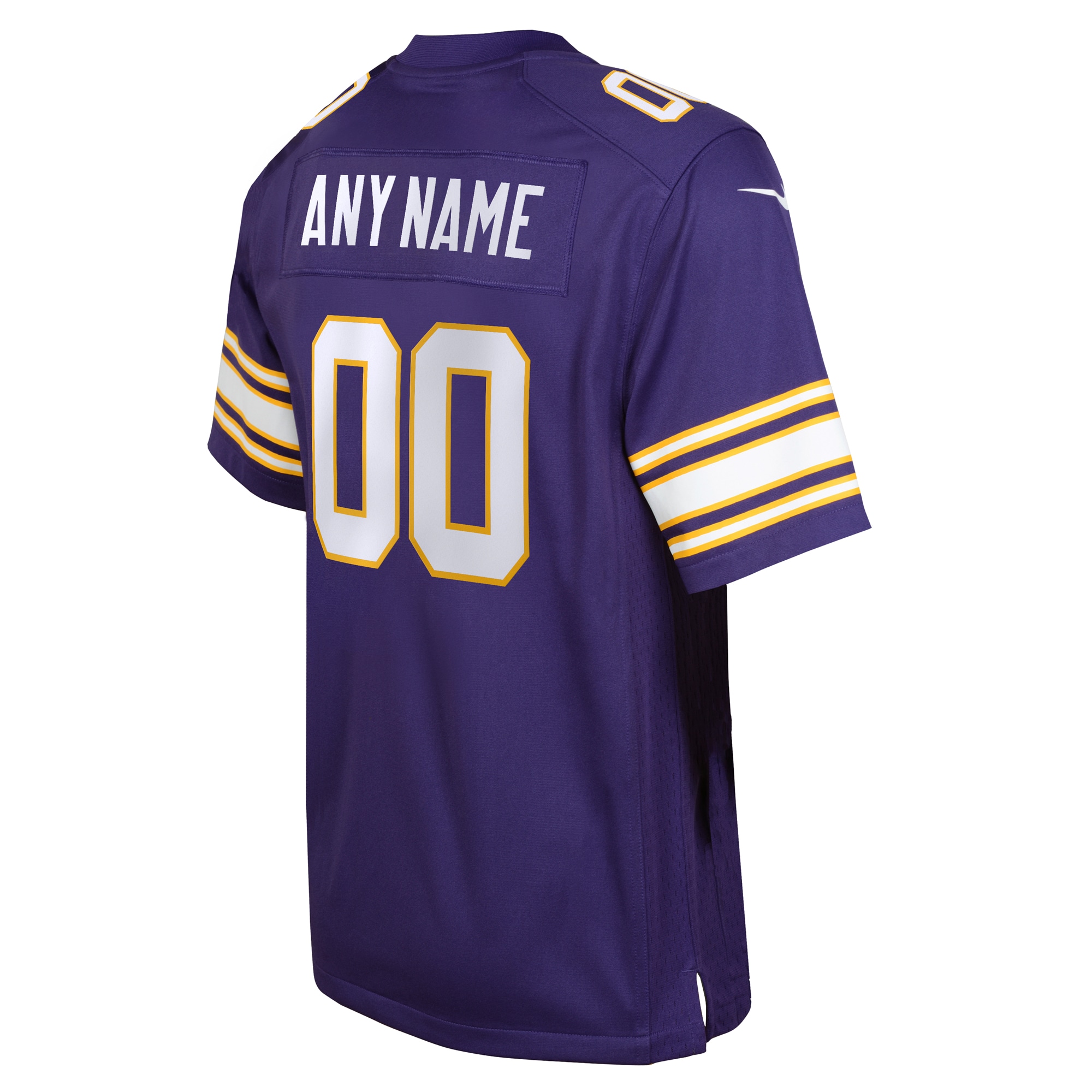 Minnesota Vikings Nike Youth Classic Custom Game Jersey – Purple Clowdercats