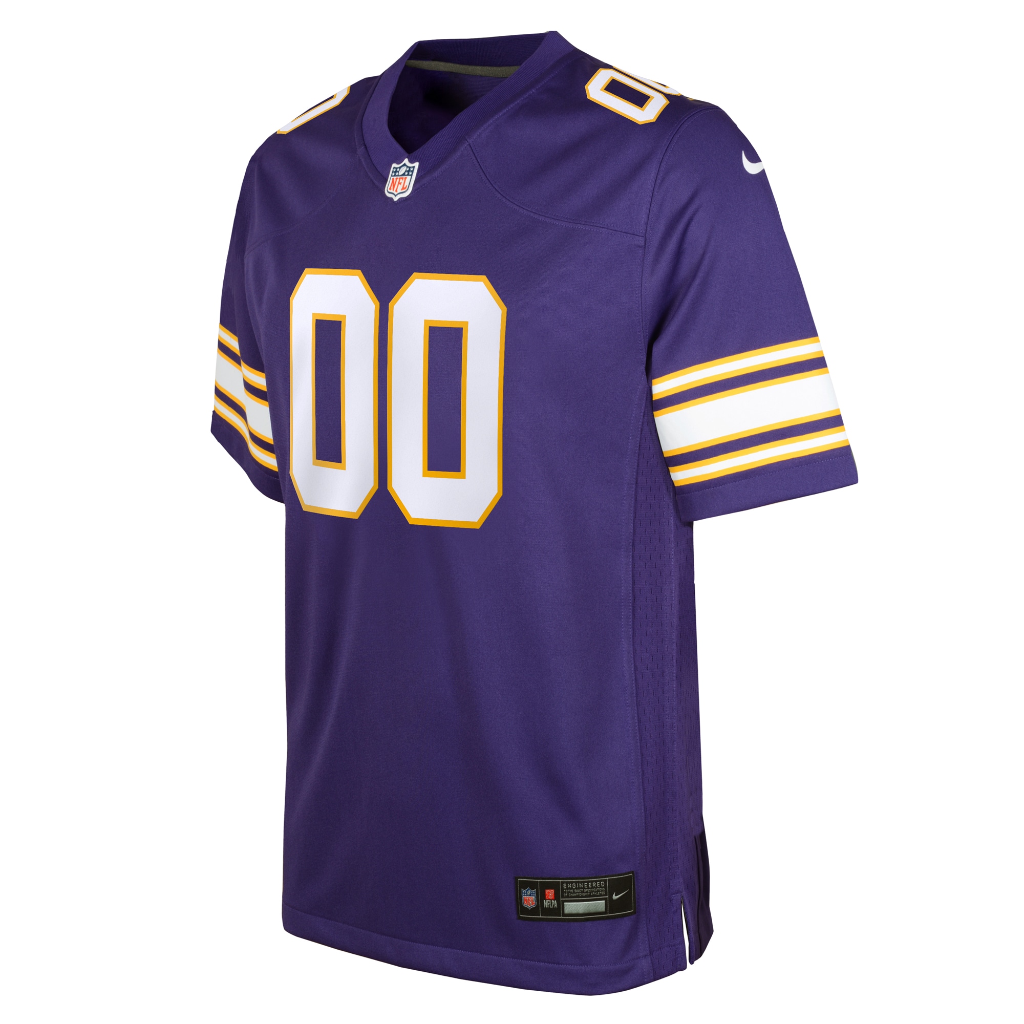 Minnesota Vikings Nike Youth Classic Custom Game Jersey – Purple Clowdercats