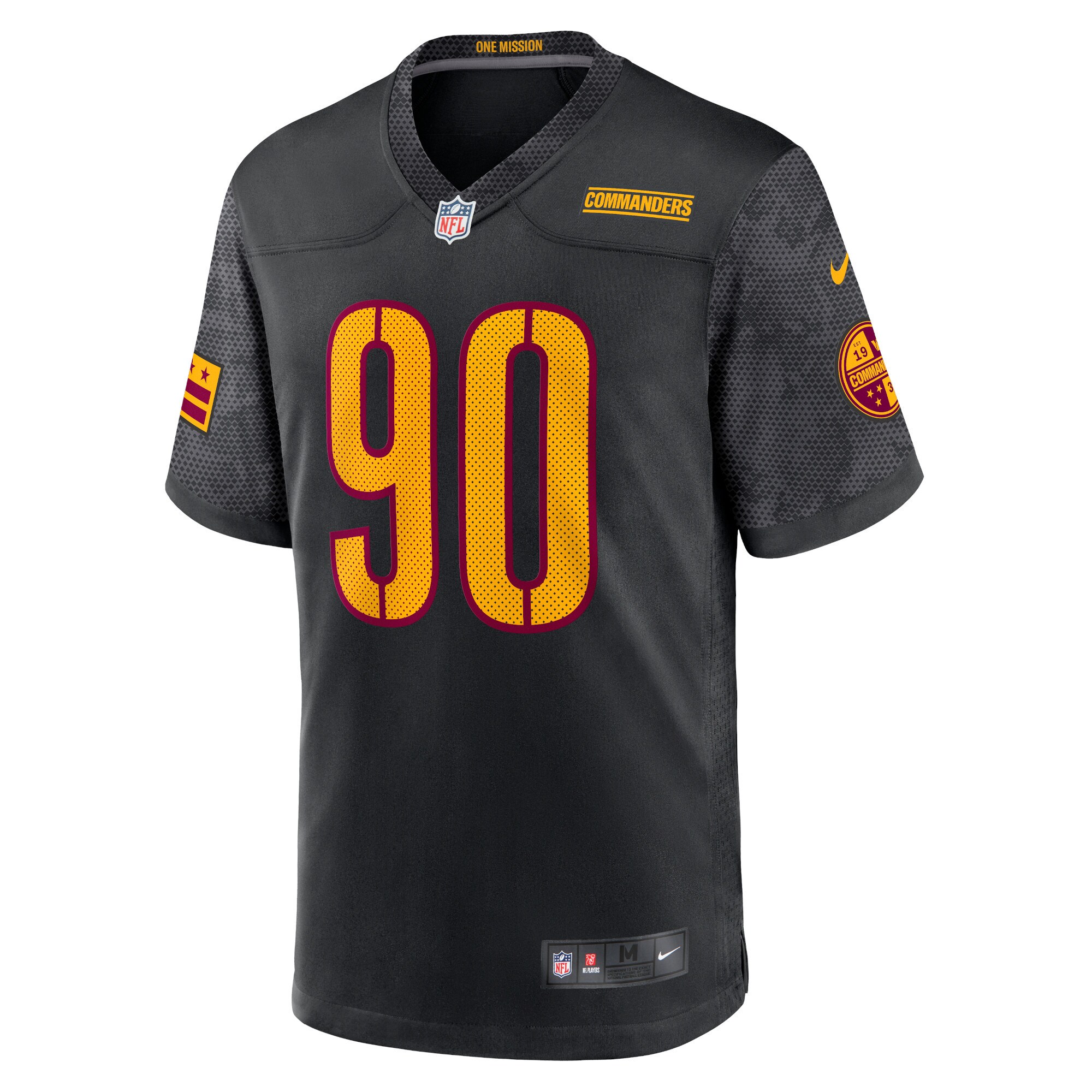 Montez Sweat Washington Commanders Nike Youth Game Jersey – Black Clowdercats