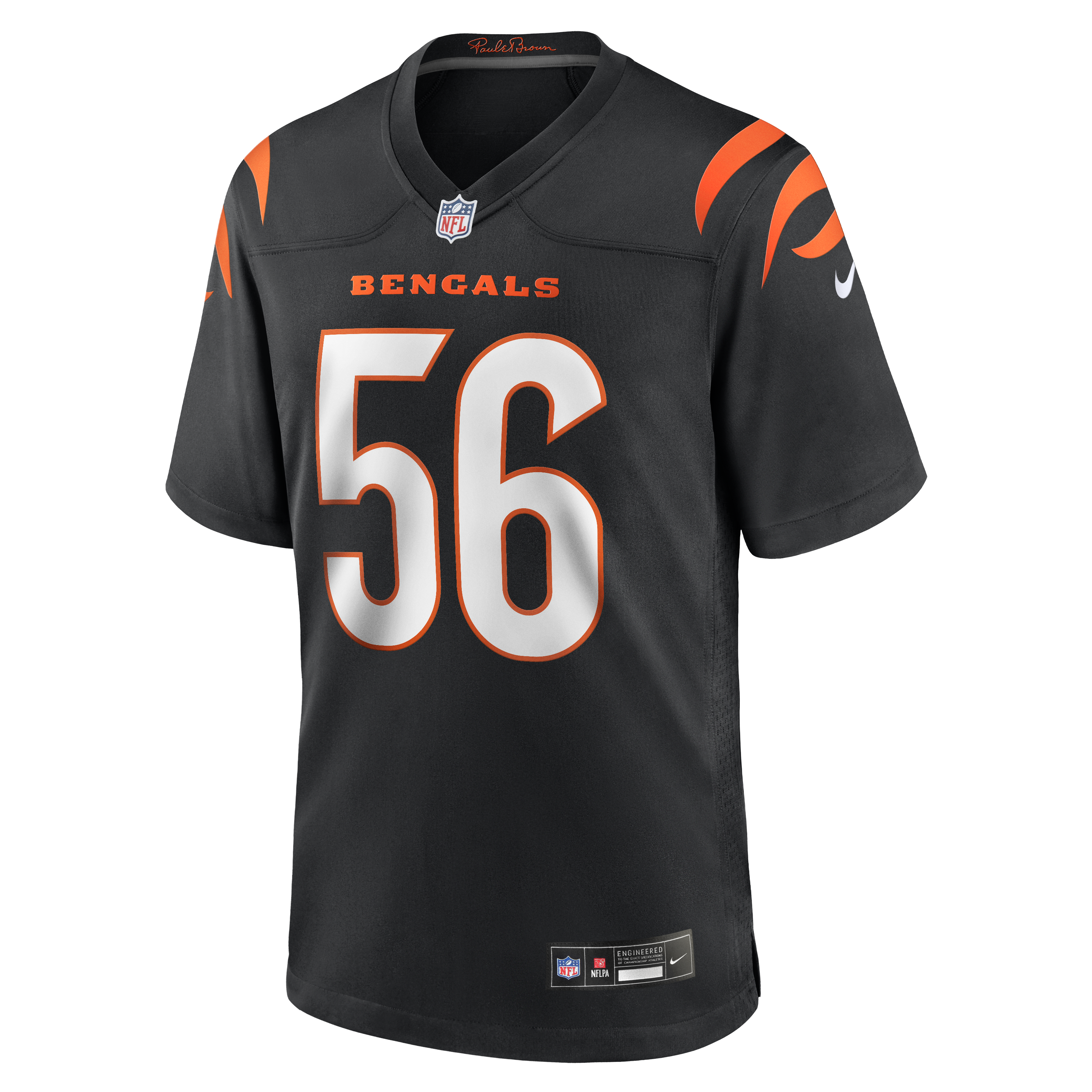 Myles Cole Cincinnati Bengals Nike Team Game Jersey – Black Clowdercats