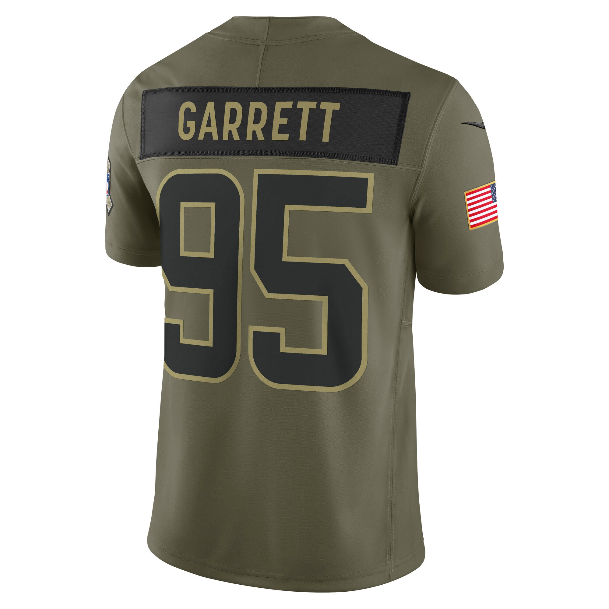 Myles Garrett Cleveland Browns Nike 2025 Salute to Service Limited Jersey – Olive Clowdercats