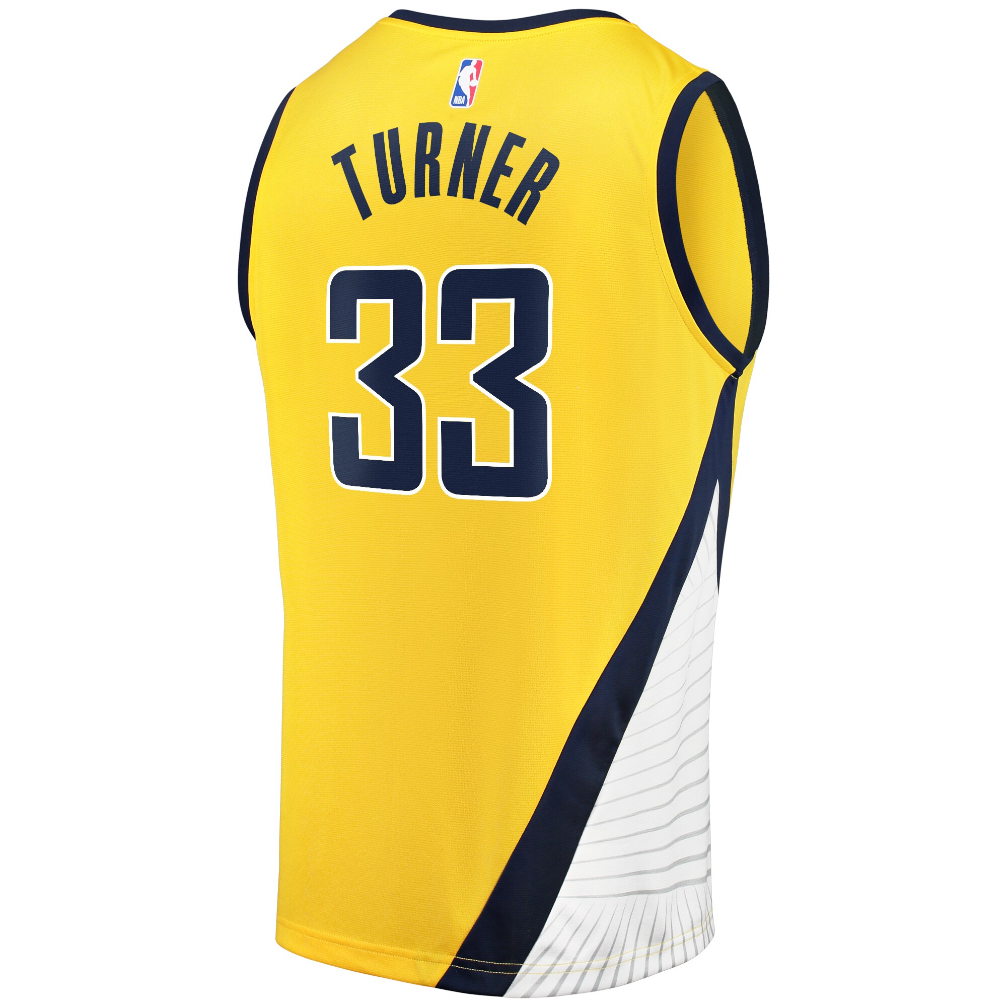 Myles Turner Indiana Pacers Fanatics Fast Break Replica Jersey – Statement Edition – Gold Clowdercats