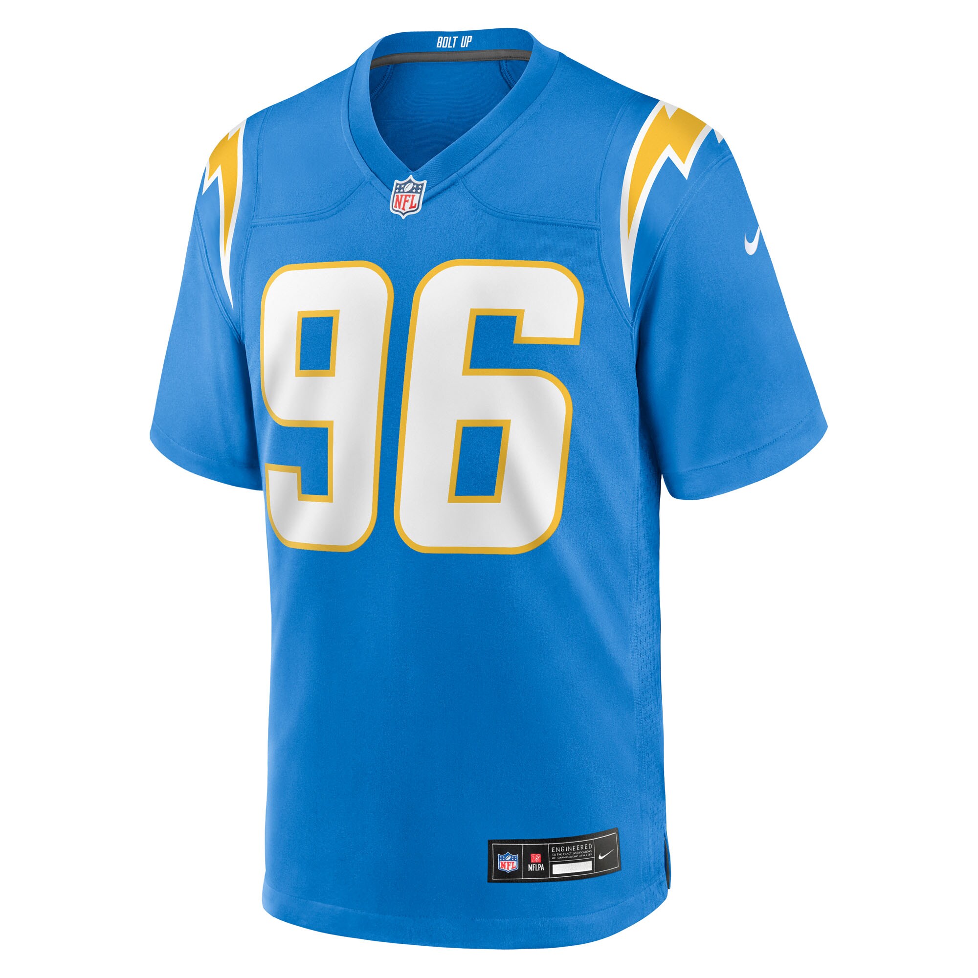 Naquan Jones Los Angeles Chargers Nike Team Game Jersey – Powder Blue Clowdercats