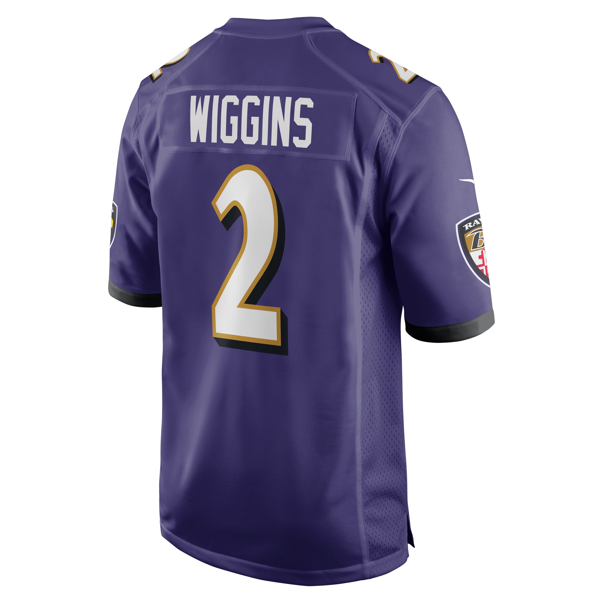 Nate Wiggins Baltimore Ravens Nike Player Game Jersey – Purple Clowdercats